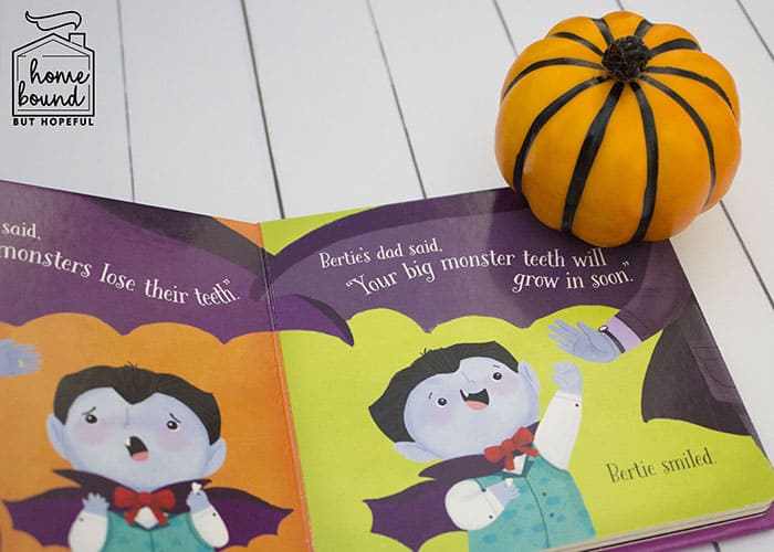 Not So Scary Halloween Book List- Little Vampire's Big Smile