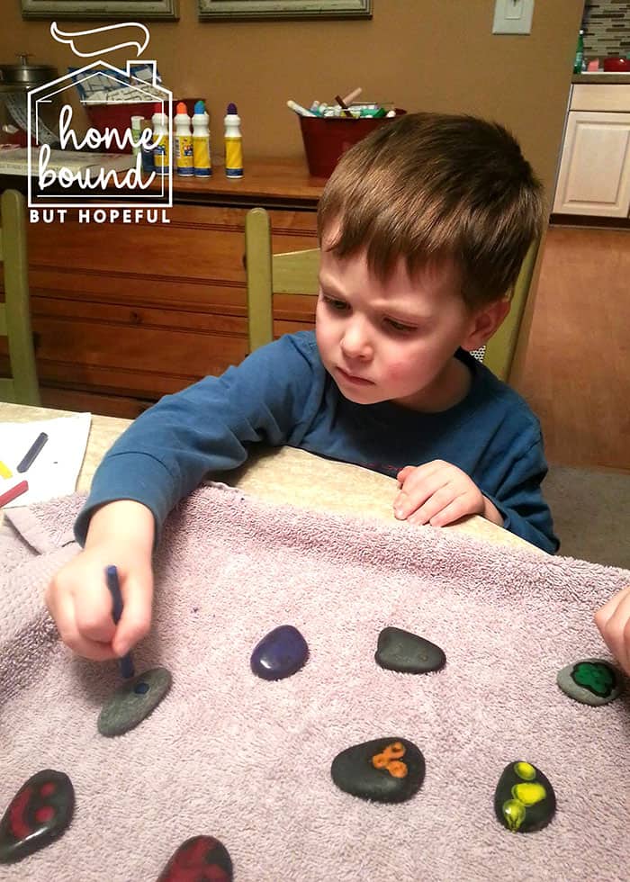 Rock Painting Story Time- Crayons
