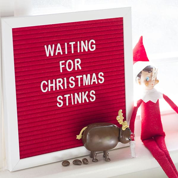 New Elf On The Shelf Ideas- Waiting for Christmas