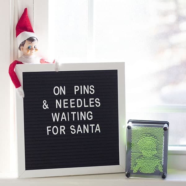 New Elf On The Shelf Ideas- Waiting for Santa