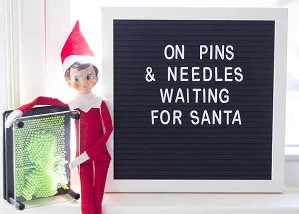 New Elf On The Shelf Ideas- Waiting for Santa