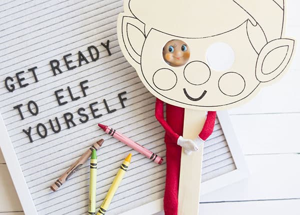New Elf On The Shelf Ideas- Elf Yourself Mask