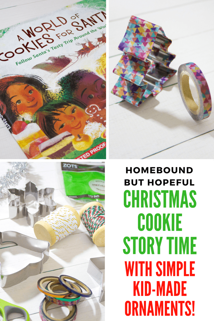 If your family is like mine, you probably leave Santa cookies on Christmas Eve already... Why not turn it into a chance for story time? Check out the cookie inspired ornaments perfect for kids to create this December! #ChristmasCookie #ChristmasStory #ChristmasOrnament #AD #AWorldOfCookiesForSanta