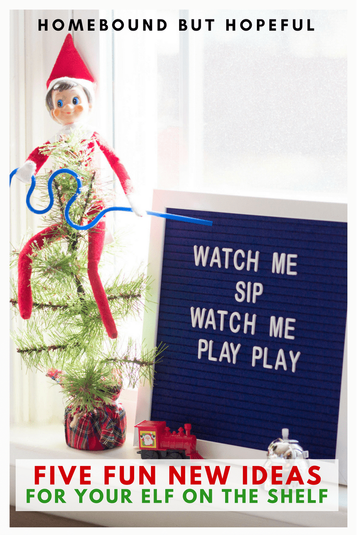 Already running out of ideas to move that Elf on the Shelf every night? I've got you covered with 5 brand new elf antics that your kids will love! #elfontheshelf #christmascountdown #christmastradition #christmasmemories #movetheelf