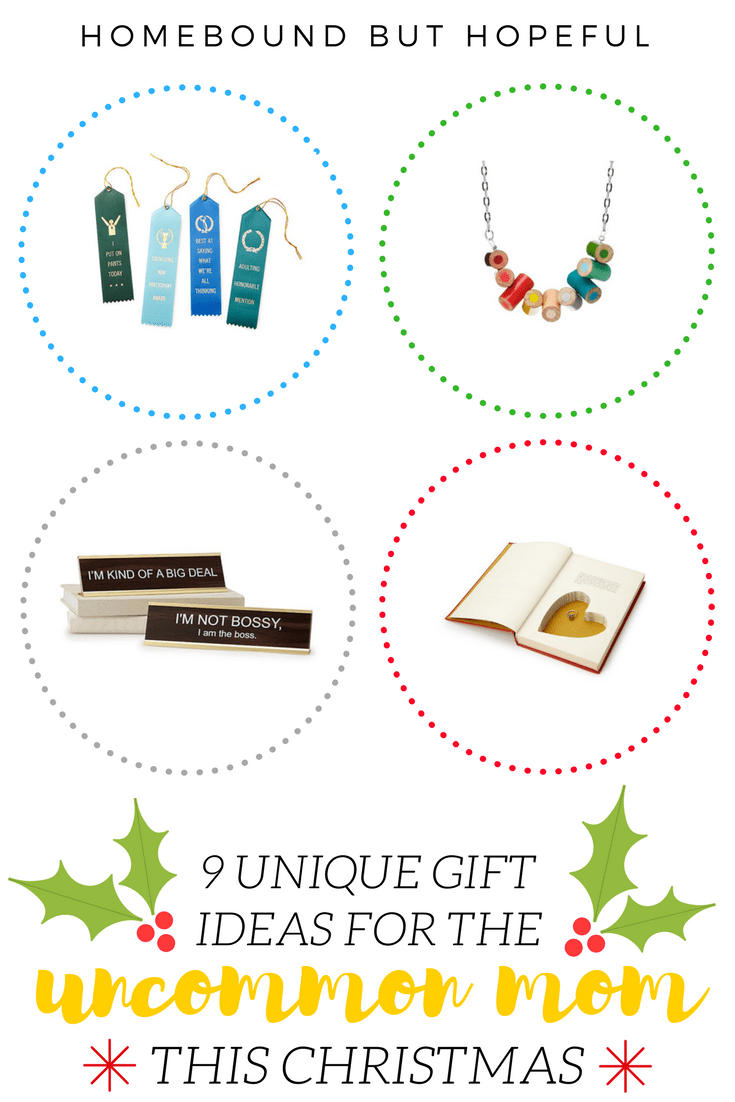 Worried about what your husband might pick out for your this Christmas? (I am!) Check out my list of suggestions for unique gifts for uncommon moms and send a few links his way! #ad #uncommongoods #holidayshopping #christmaslist #christmas2017 #alliwantforchristmas #giftguide