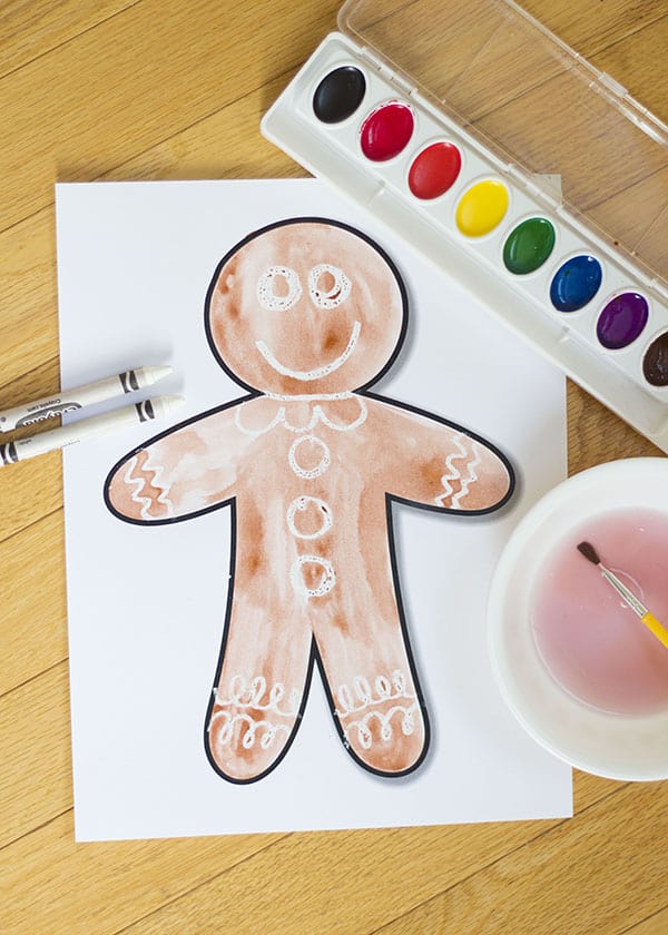 Gingerbread Story Time- Magic Painting Activity