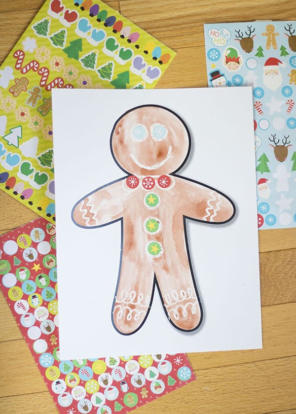 Gingerbread Story Time- Magic Painting Activity