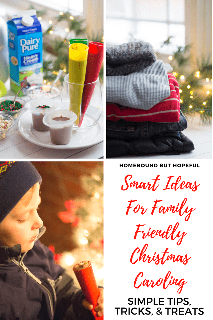 If you've ever been Christmas caroling before, you know that going with young kids can sometimes be tricky. Check out my tips, tricks, and treats to make Christmas caroling more family friendly! #ad #DairyPure #SimplyMadeMemories #ChristmasCaroling #ChristmasTraditions @garelickfarms