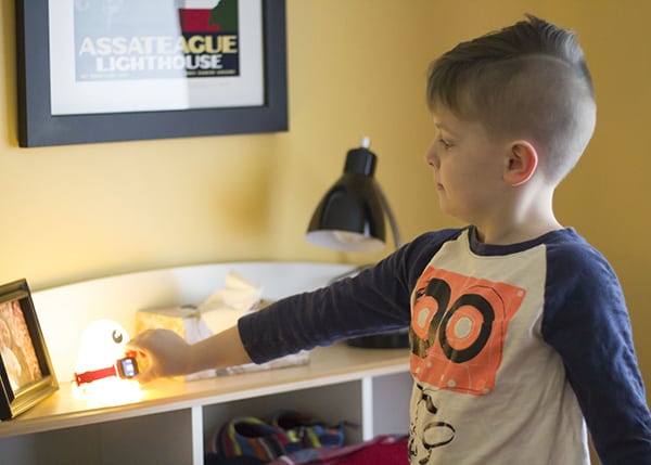 boy with octopus watch