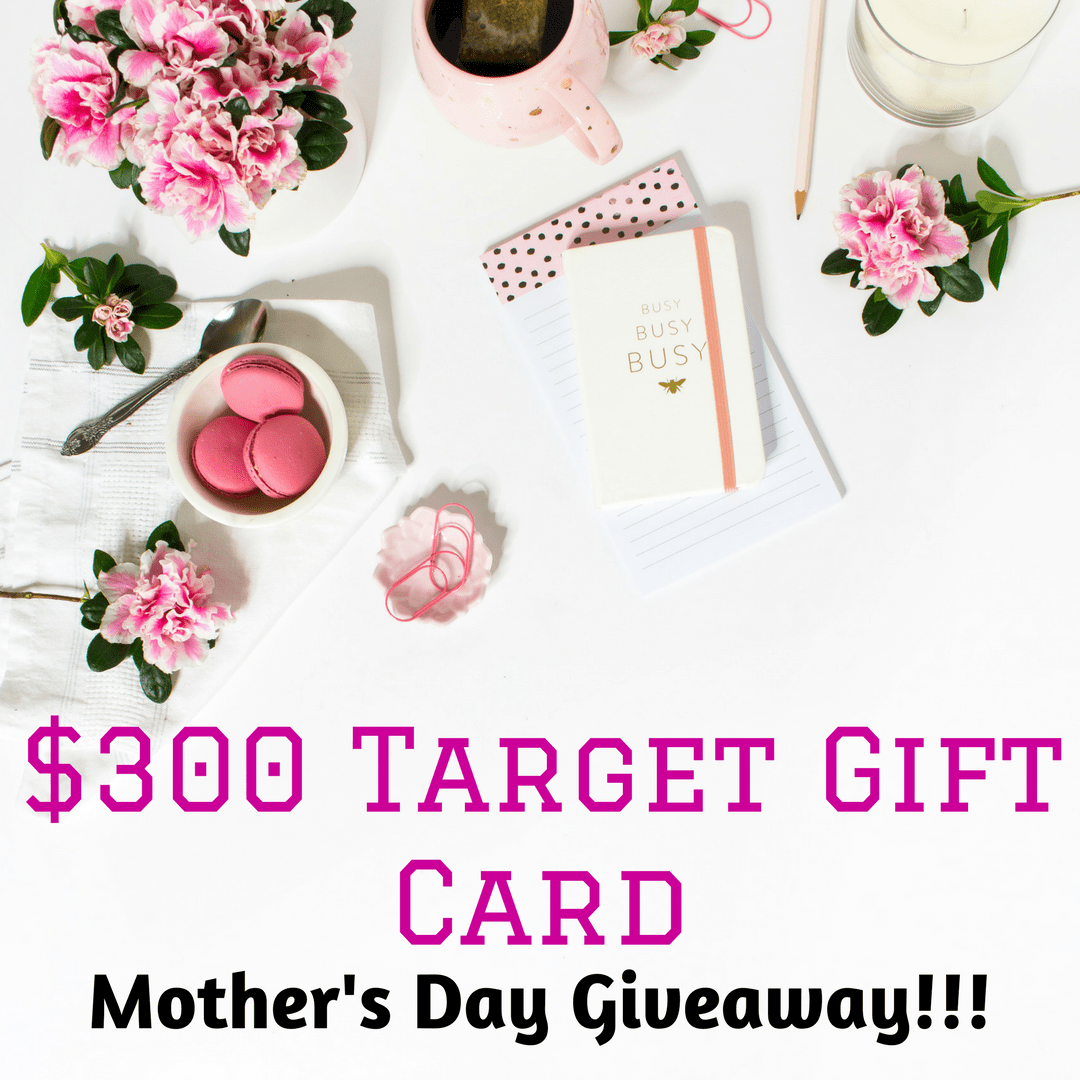 Would you or another special mama in your life love a Target run this Mother's Day?! Be sure to check out this awesome giveaway- a $300 Target Gift Card could be yours! #MothersDay #TargetRun #MothersDay2018 #GiftCard #Target #TargetGiftCard