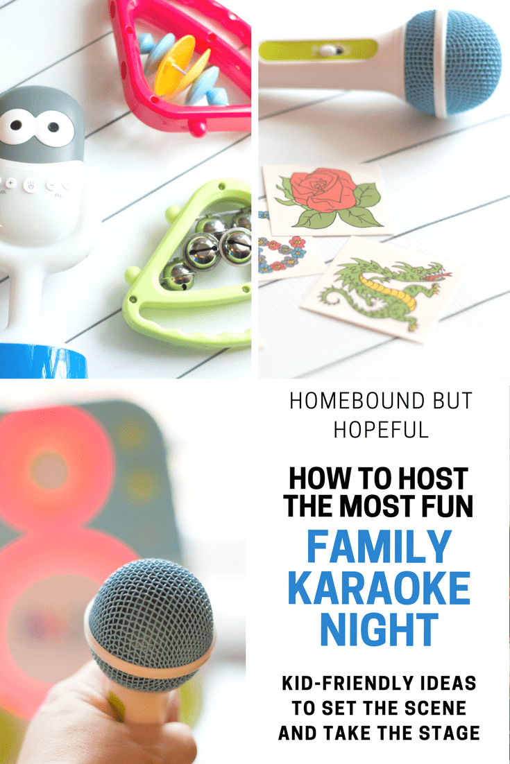 Plan a fun family night at home centered around music! I'll tell you about all the must-haves for a great family karaoke night! #ad #karaoke #familyfun #familynight #singingmachine