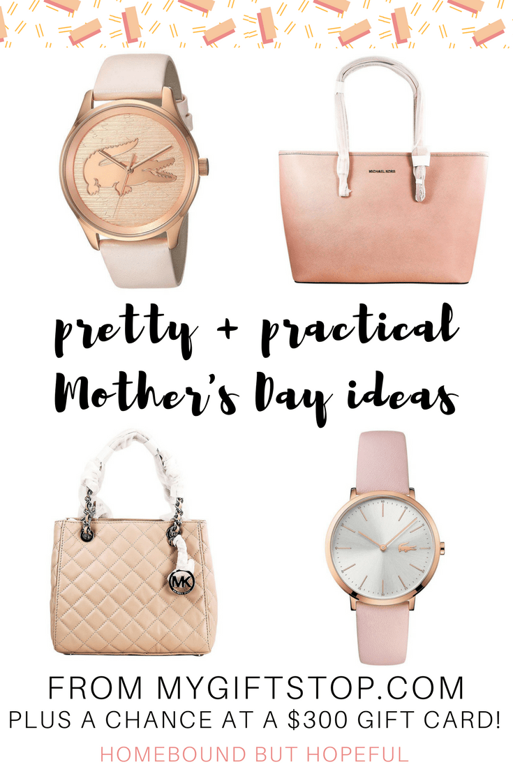 May is right around the corner, so it's the perfect time to share some practical Mother's Day ideas! Check out everything pretty & practical that My Gift Stop has to offer. And don't forget to enter for a chance to win a $300 gift card! [AD] #mothersday #mygiftstop #giftguides #giveaway