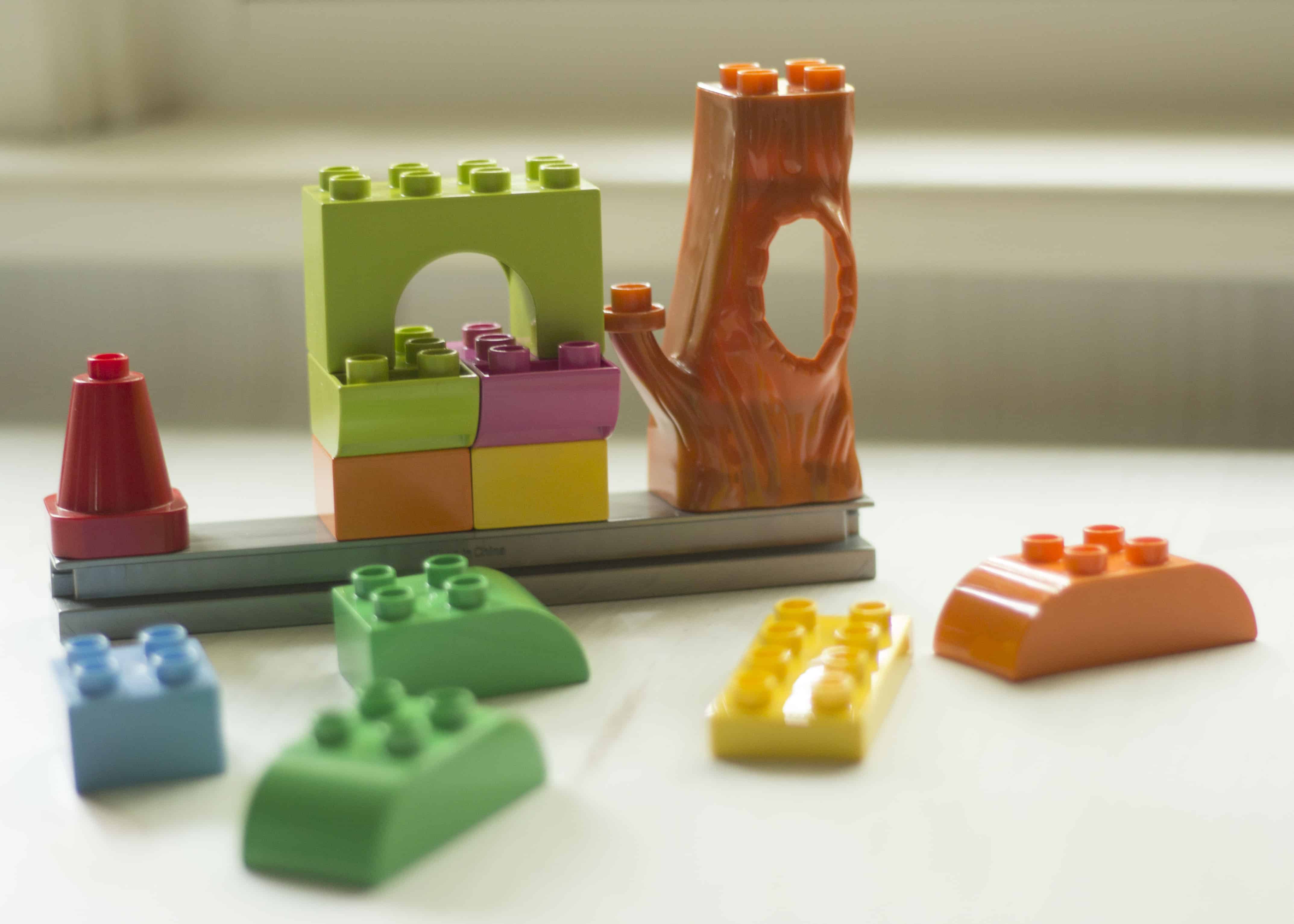 building with duplos