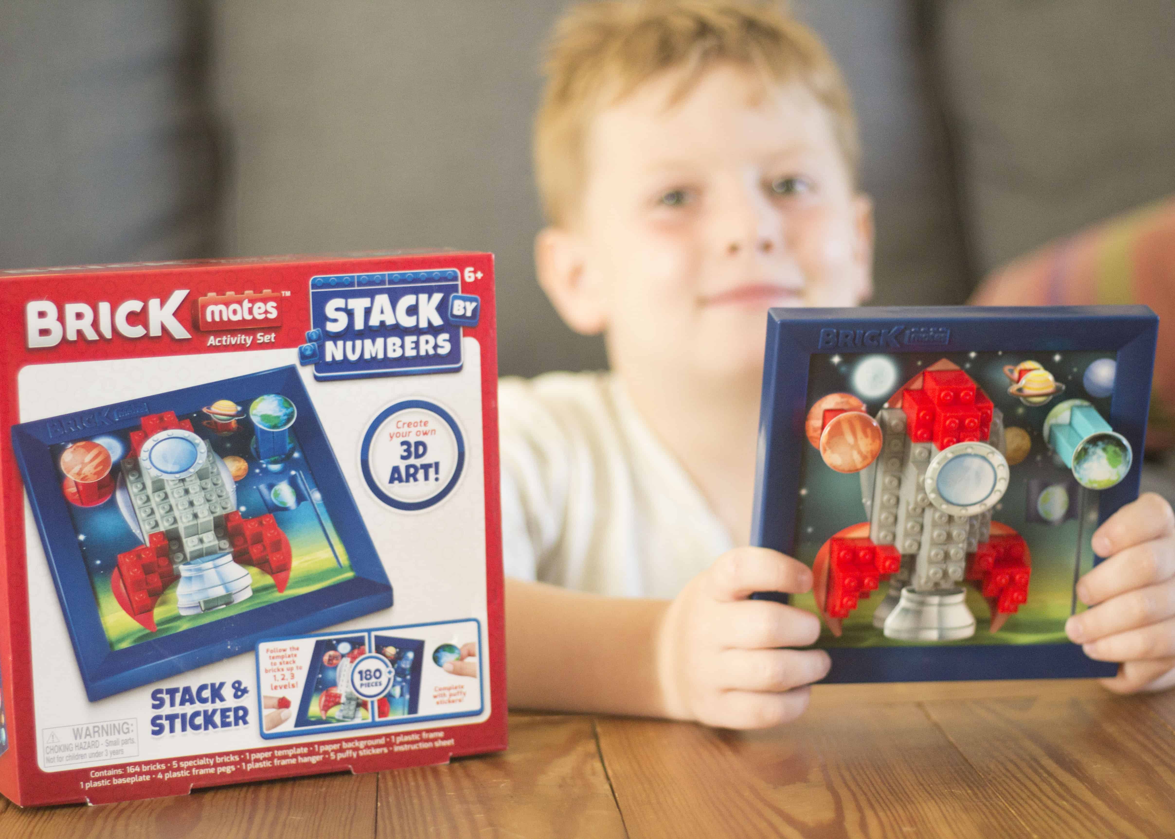 BRICK MATES STACK BY NUMBERS ROCKET SHIP