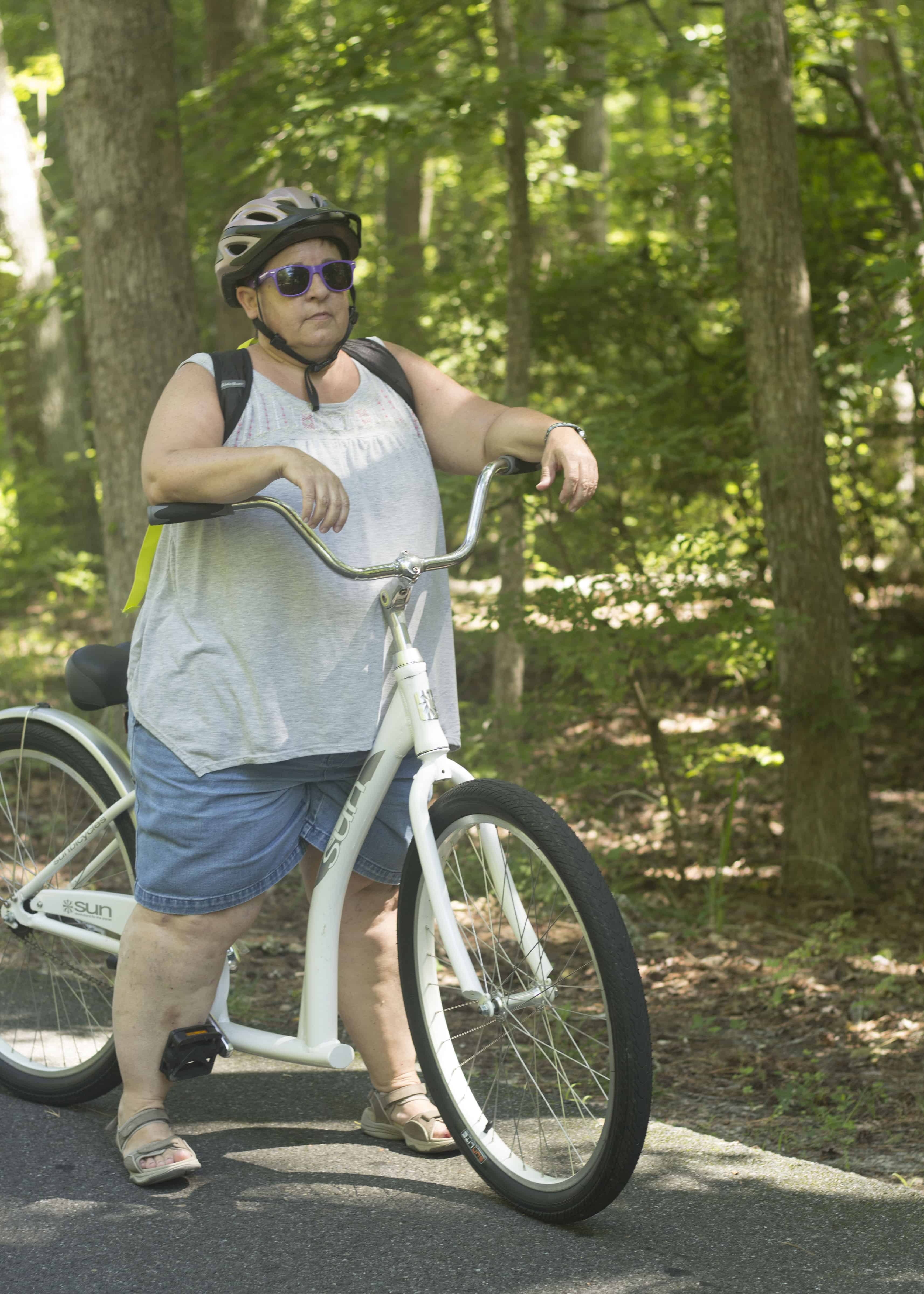 FAMILY BIKE RIDES- WOMAN ON BIKE