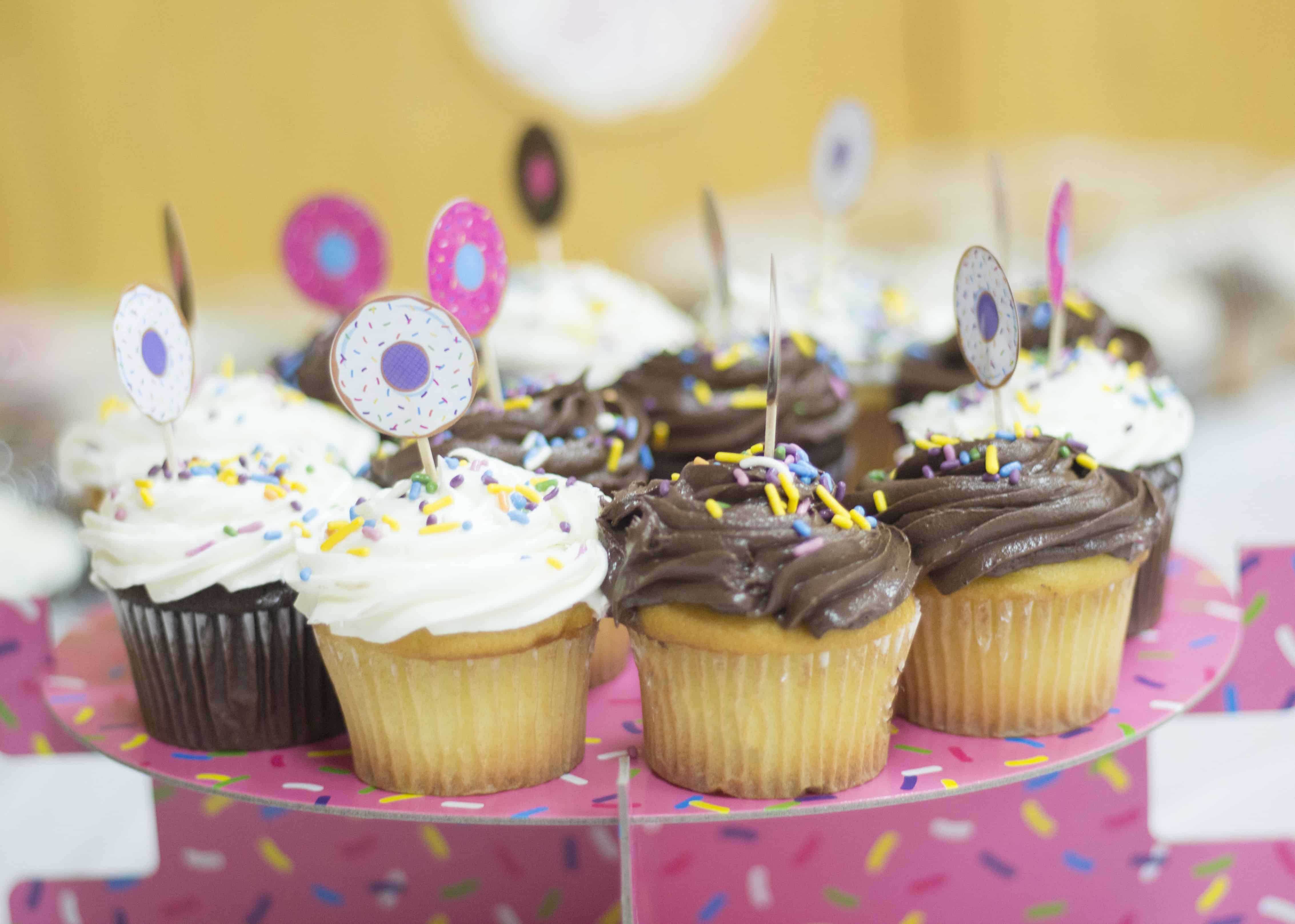 DONUT CUPCAKE TOPPERS