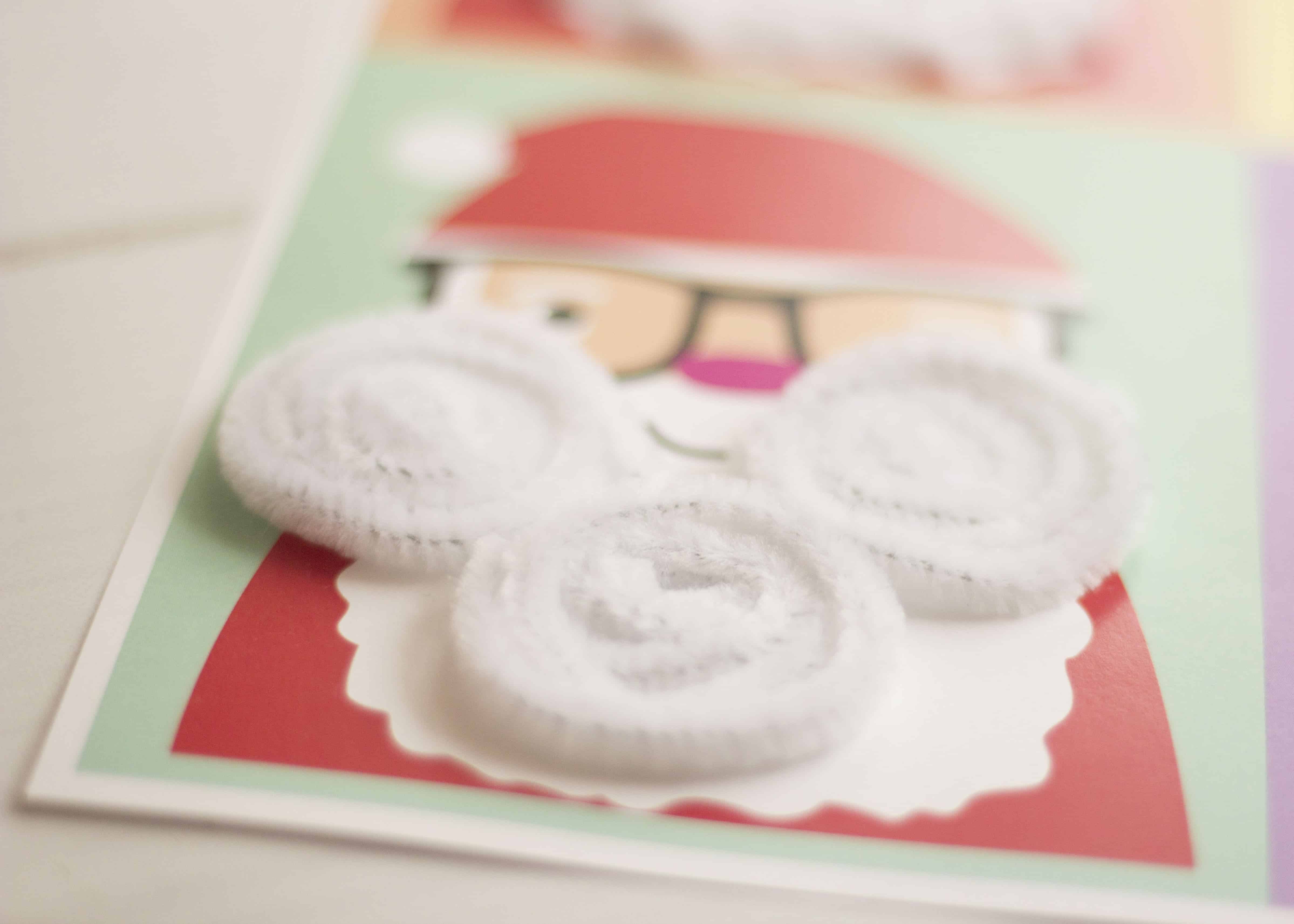 chenille stem sensory santa