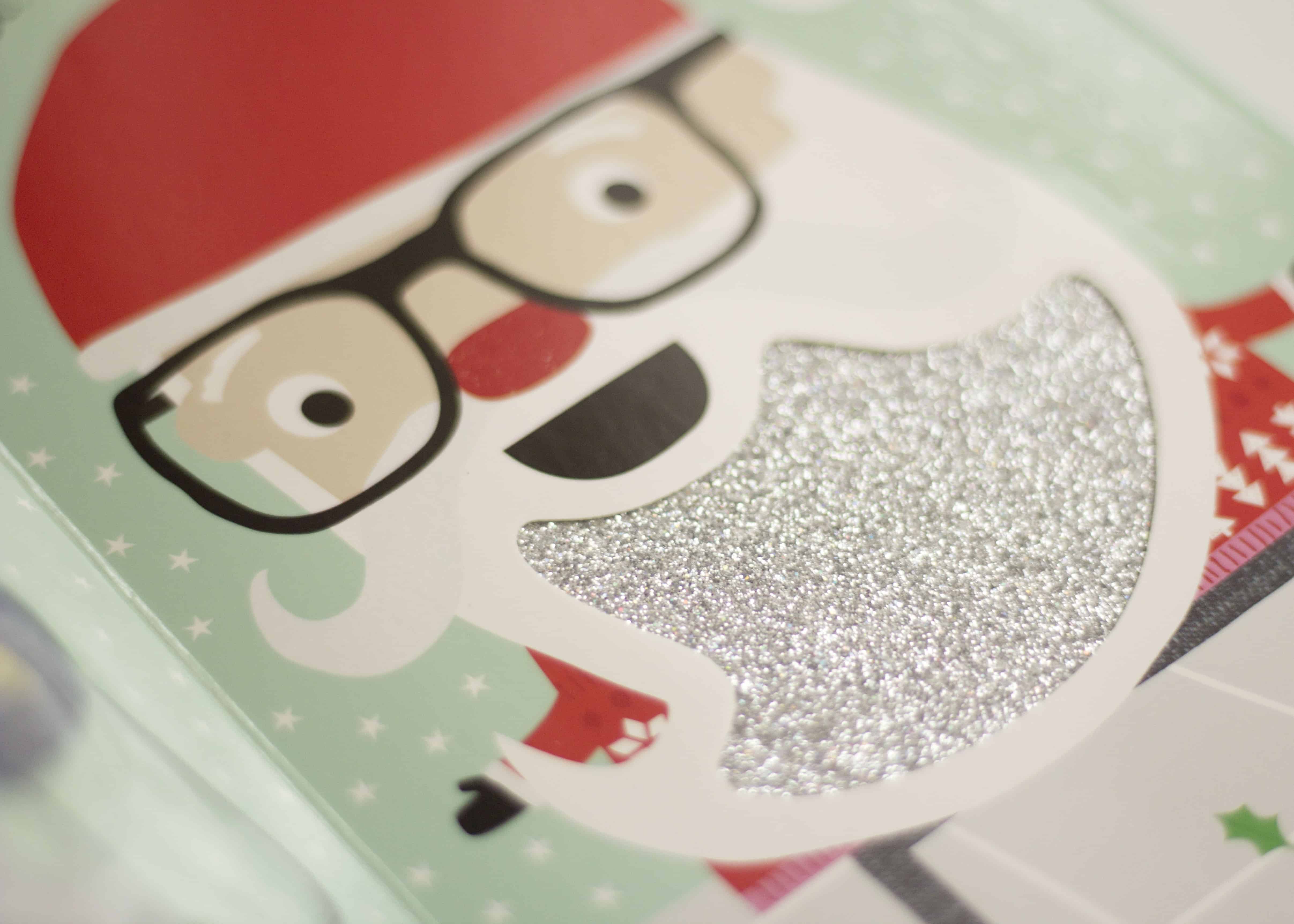 santa glitter beard