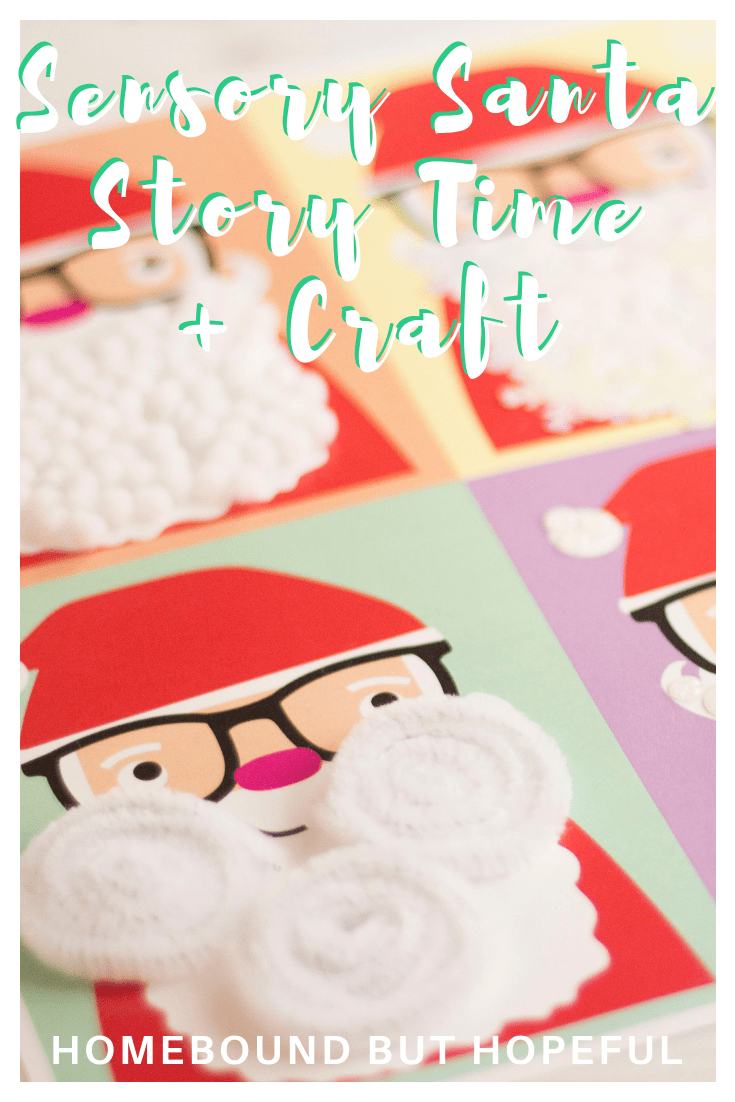 Looking for some simple sensory fun for the holiday season?! I've got you covered with these story time ideas inspired by the super cute touch-and-feel book 'Have Yourself A Hairy Little Christmas' You won't want to miss all this Santa sensory fun, including some free printables! #storytime #sensory #Santa #beyondthebook #readaloud #touchandfeel #kidlit #HaveYourselfAHairyLittleChristmas