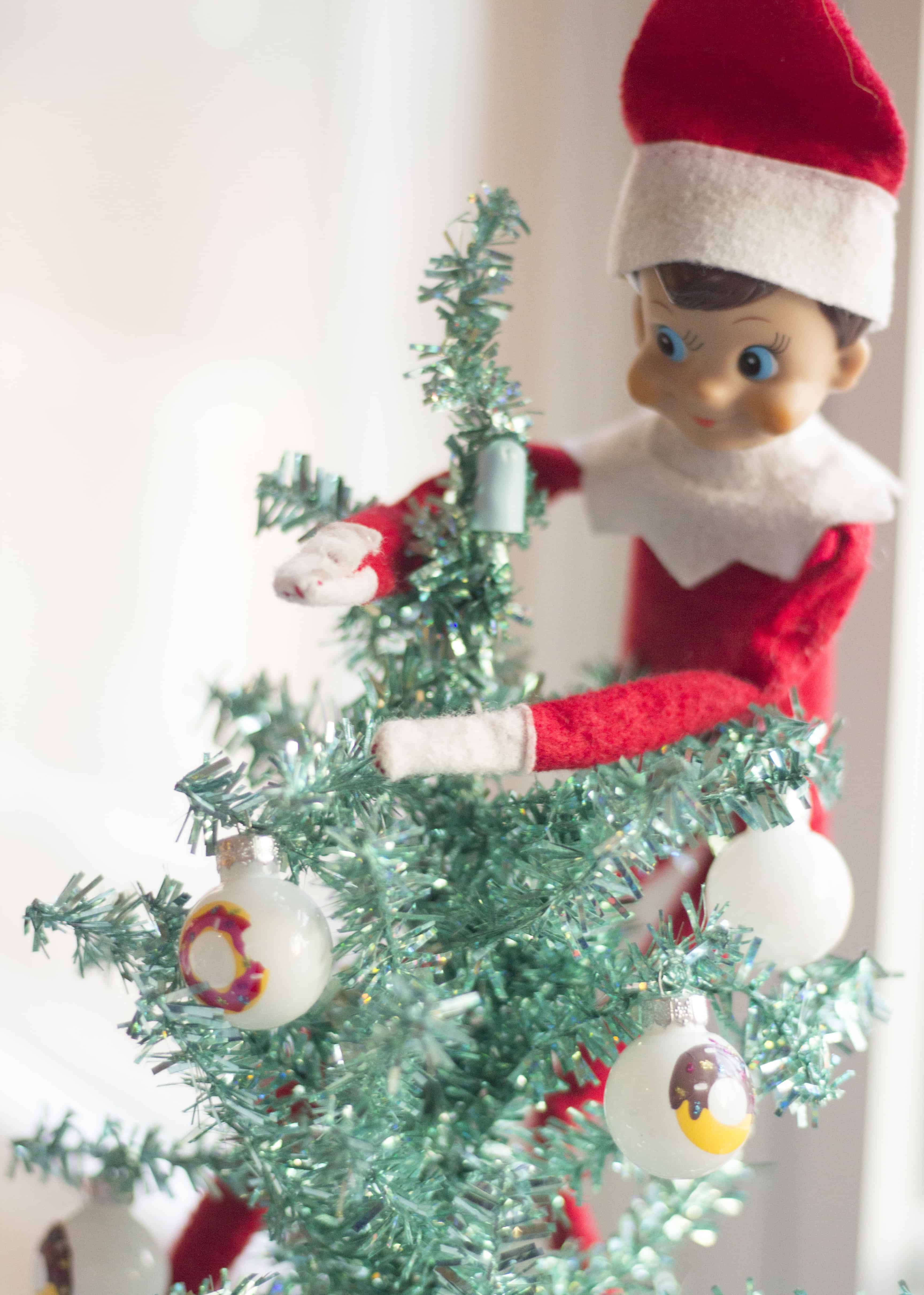 elf on the shelf donut tree