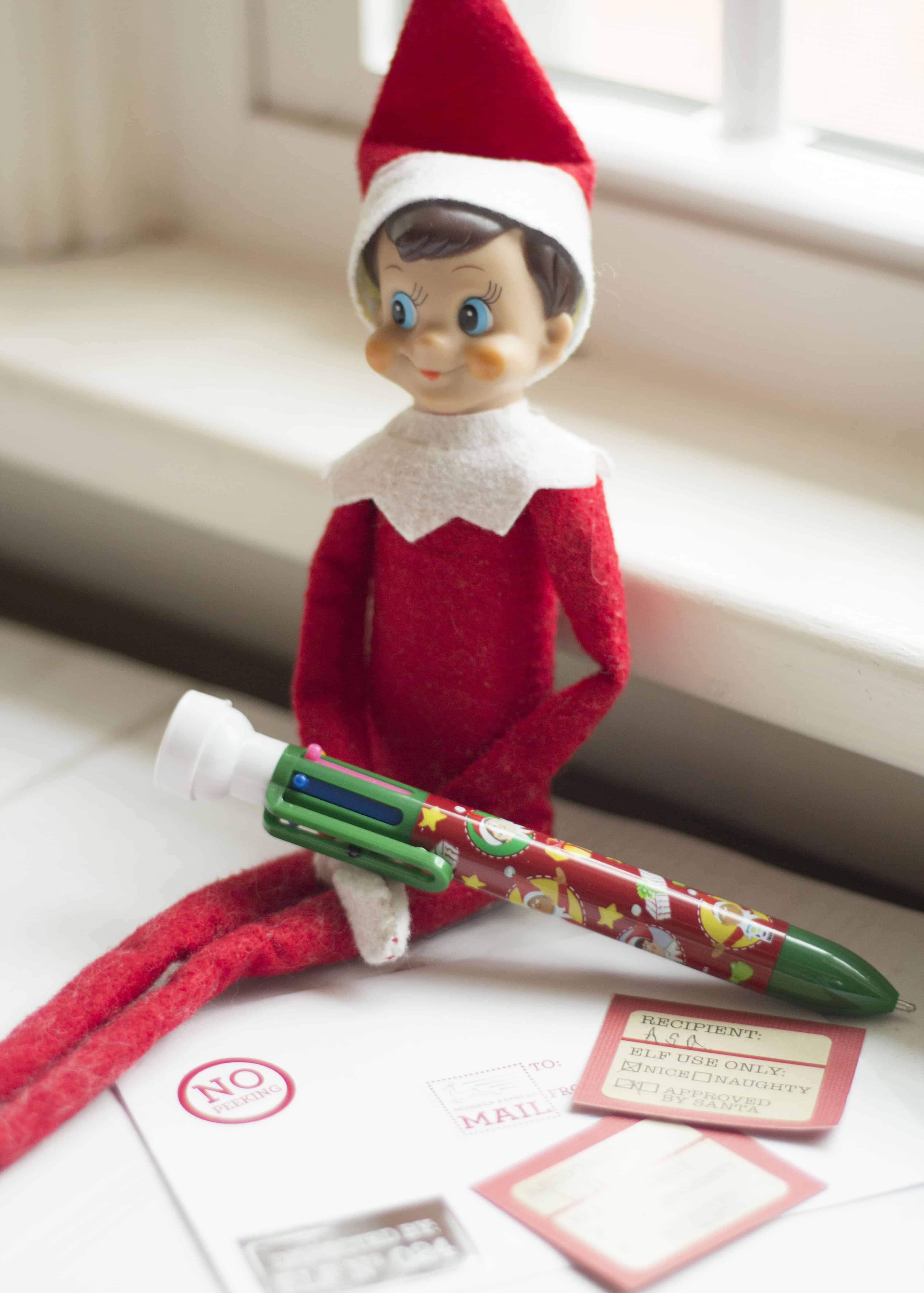 elf on the shelf santa mail
