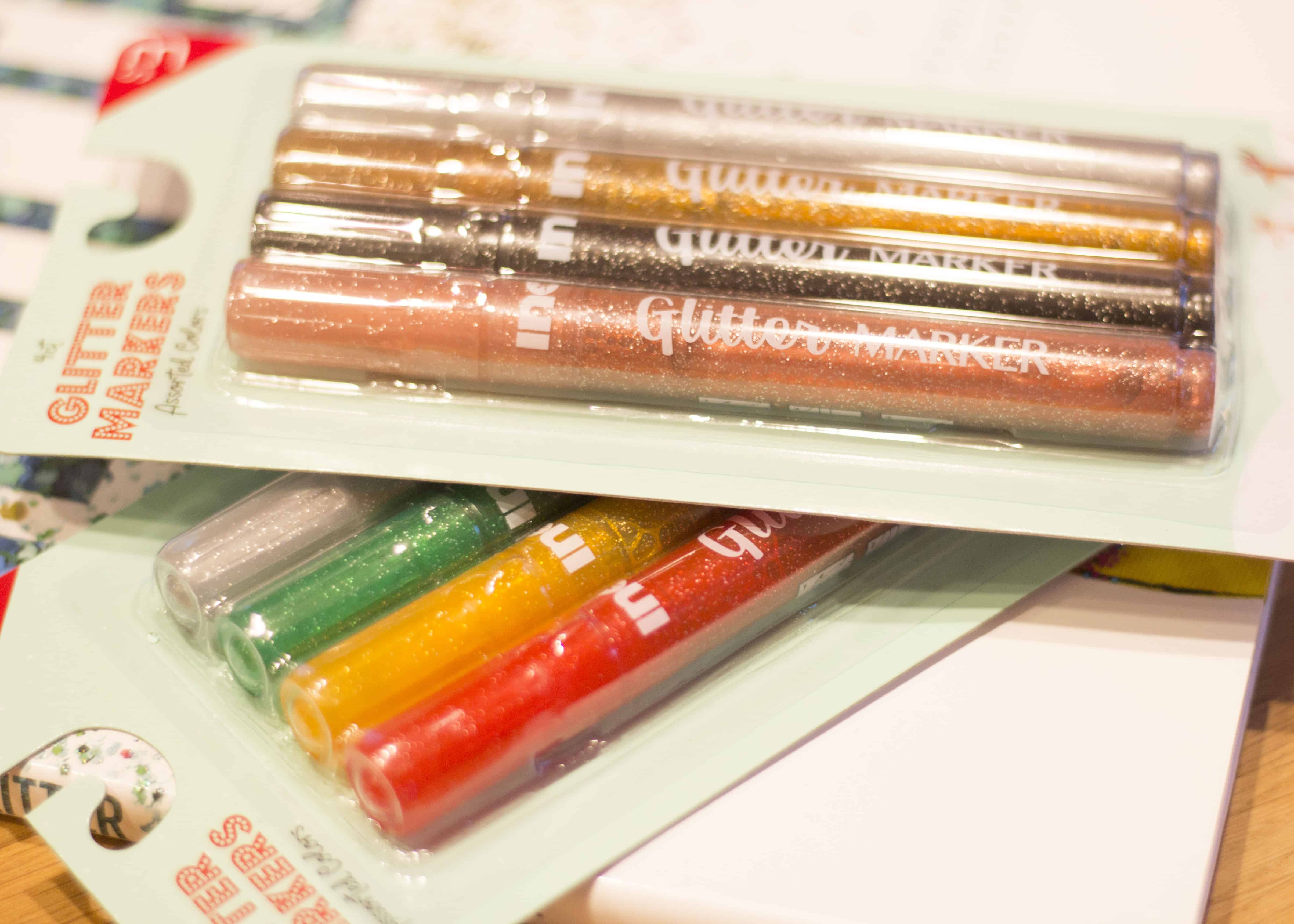 glitter markers