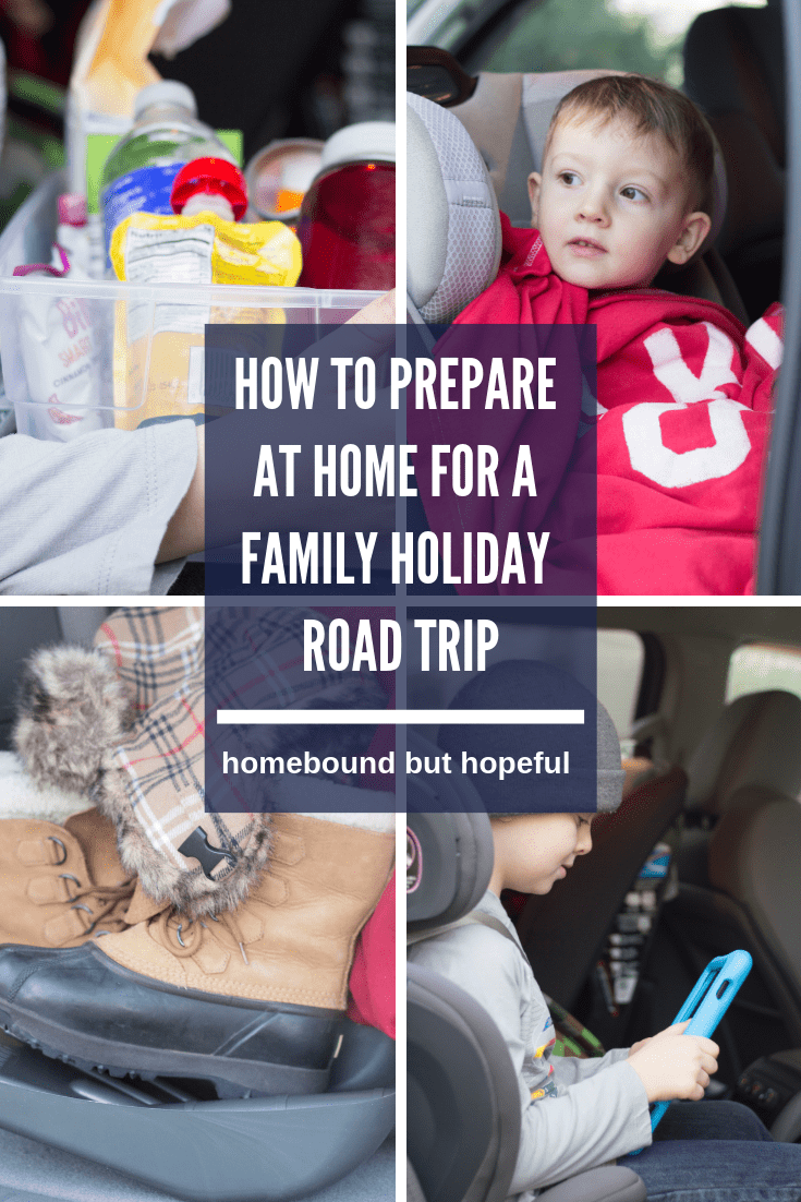 'Tis the season to spend extra time on the road! Keep everyone happy and safe on your family holiday road trips with these easy plan-ahead tips. [Plus, be sure to check out the handy gadget that means we don't have to lug bins of toys AND books AND games around anymore!] (ad) #AmazonKidsandFamily #IC @Amazon #roadtrip #holidayroadtrip #Christmasroadtrip #roadtriptips