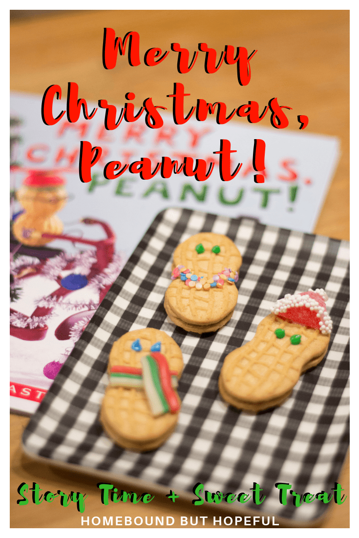 I'm not much of a baker, but my kiddos love decorating cookies each Christmas. After we read 'Merry Christmas, Peanut!', I created this perfect, no-bake sweet treat to complete our holiday story time. #merrychristmaspeanut #beyondthebook #christmascookies #cookiedecorating #storytime #readaloudrevival