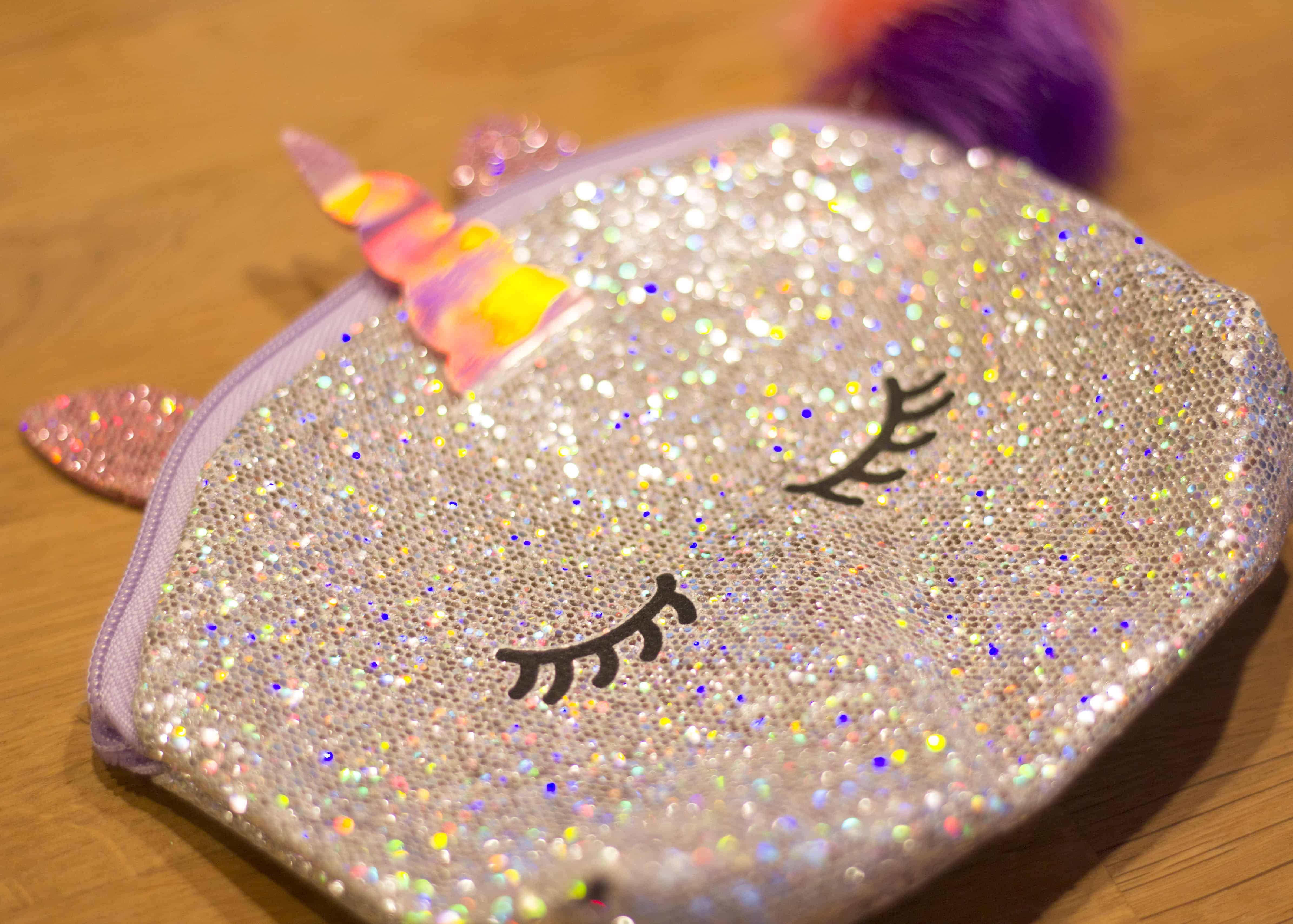 sparkly unicorn bag