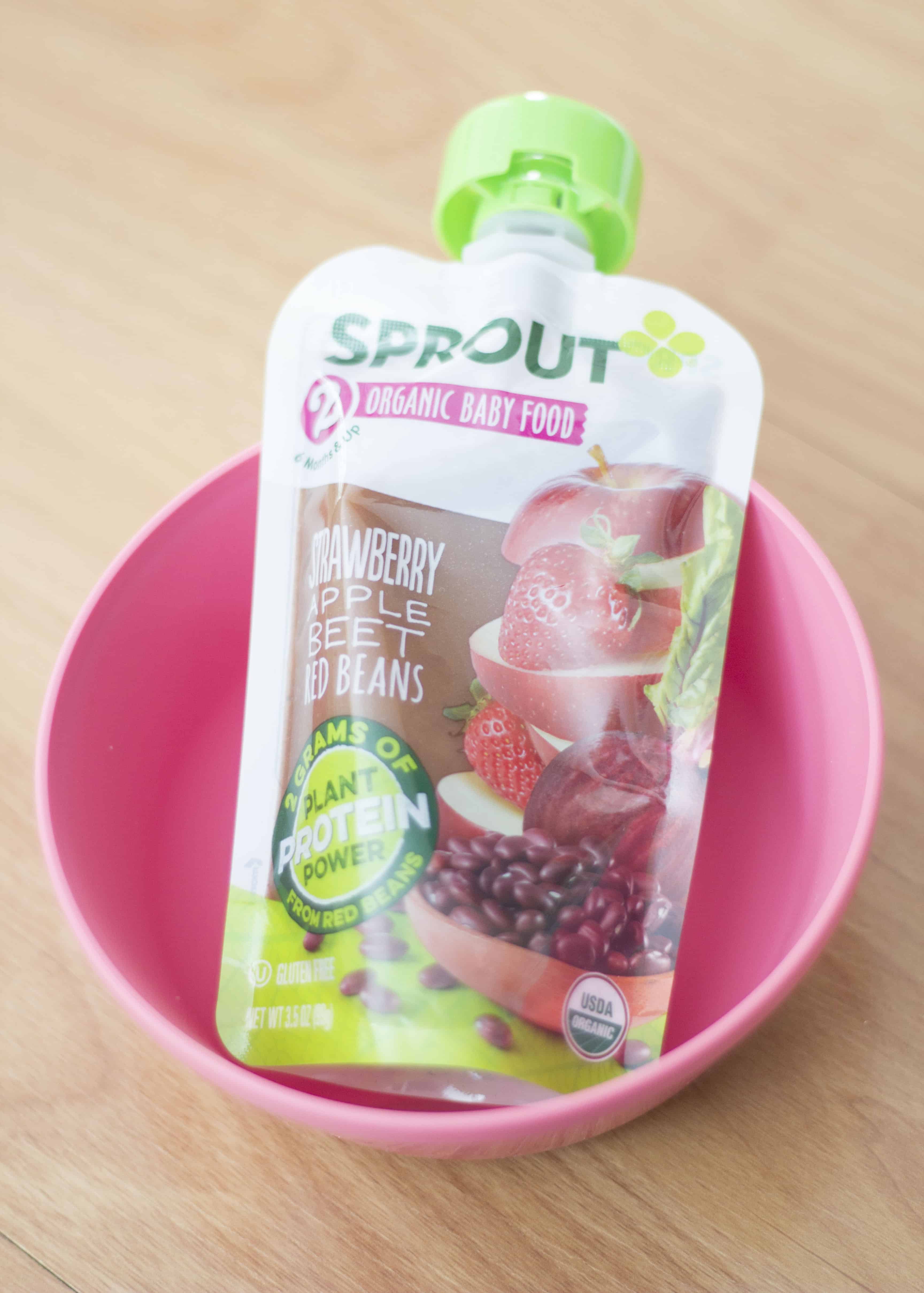 sprout organic baby food pouch