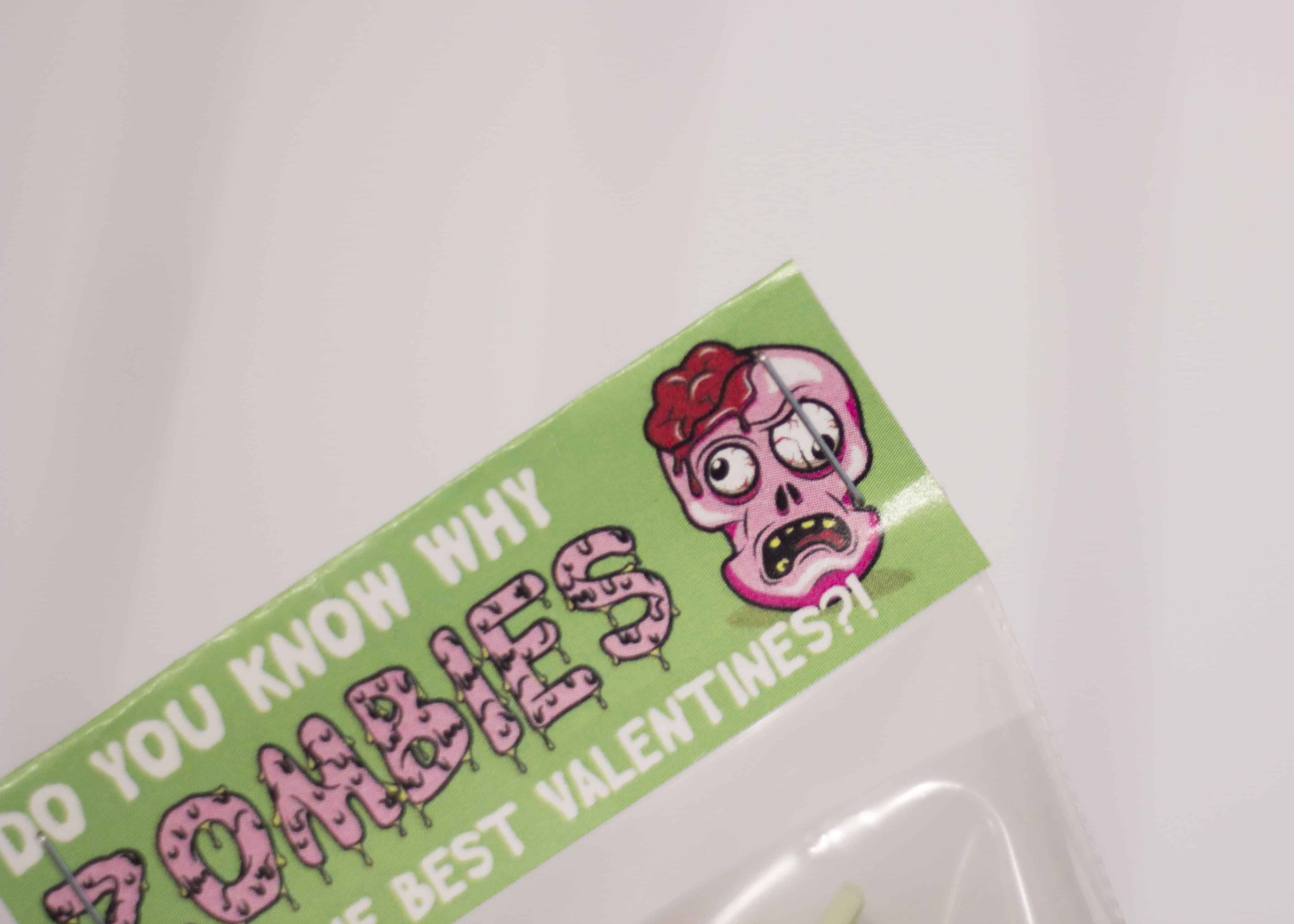 stapling zombie valentines