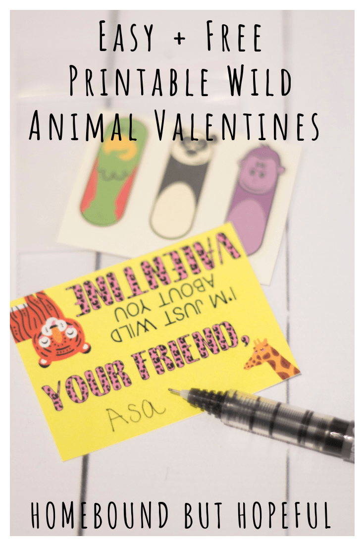 Here comes Cupid! If you're looking for a wild Valentine this year, these free + easy animal themed printable cards are perfect! #ValentinesDay #Valentines #HappyValentinesDay #FreePrintable