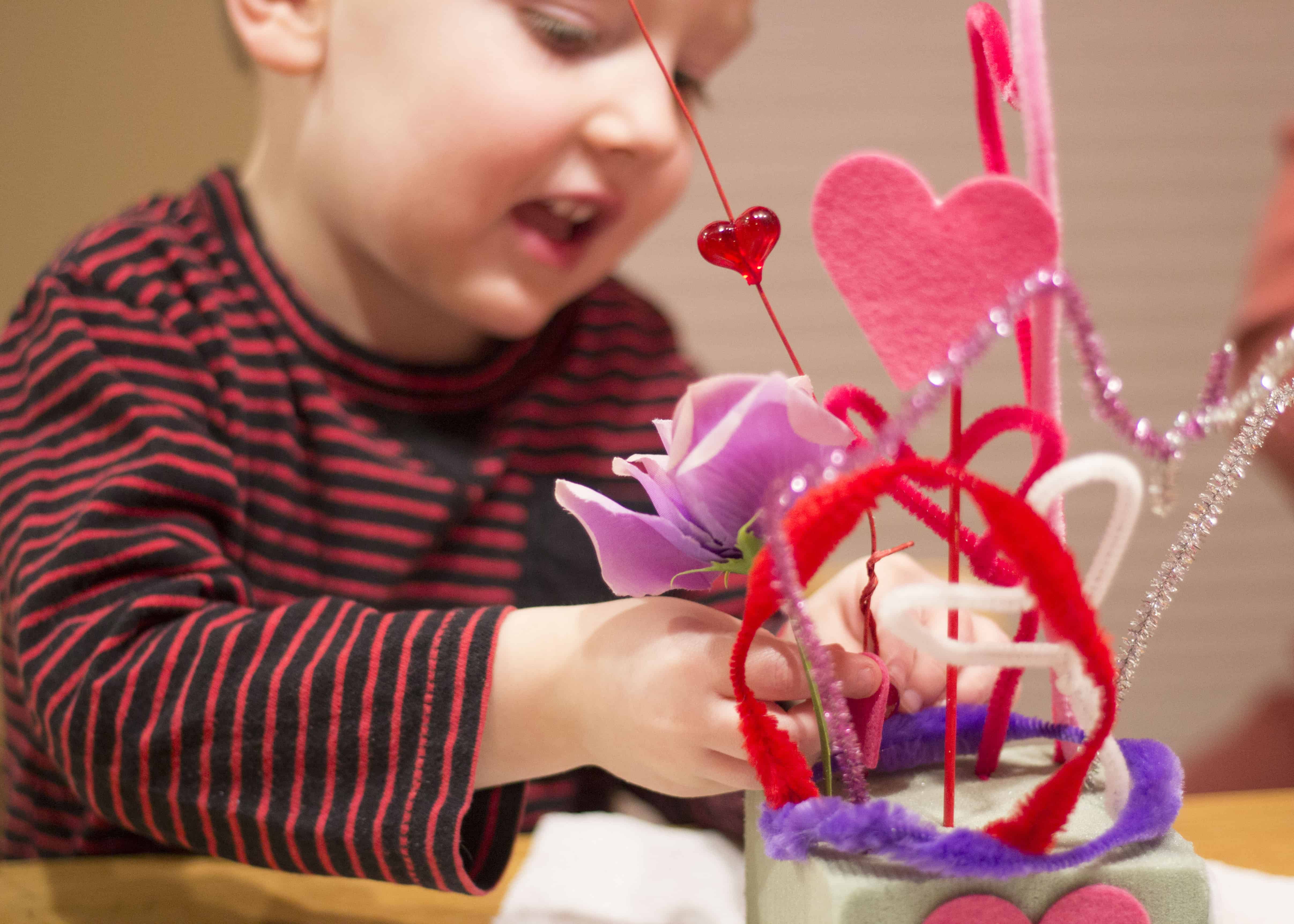 fine motor valentine art