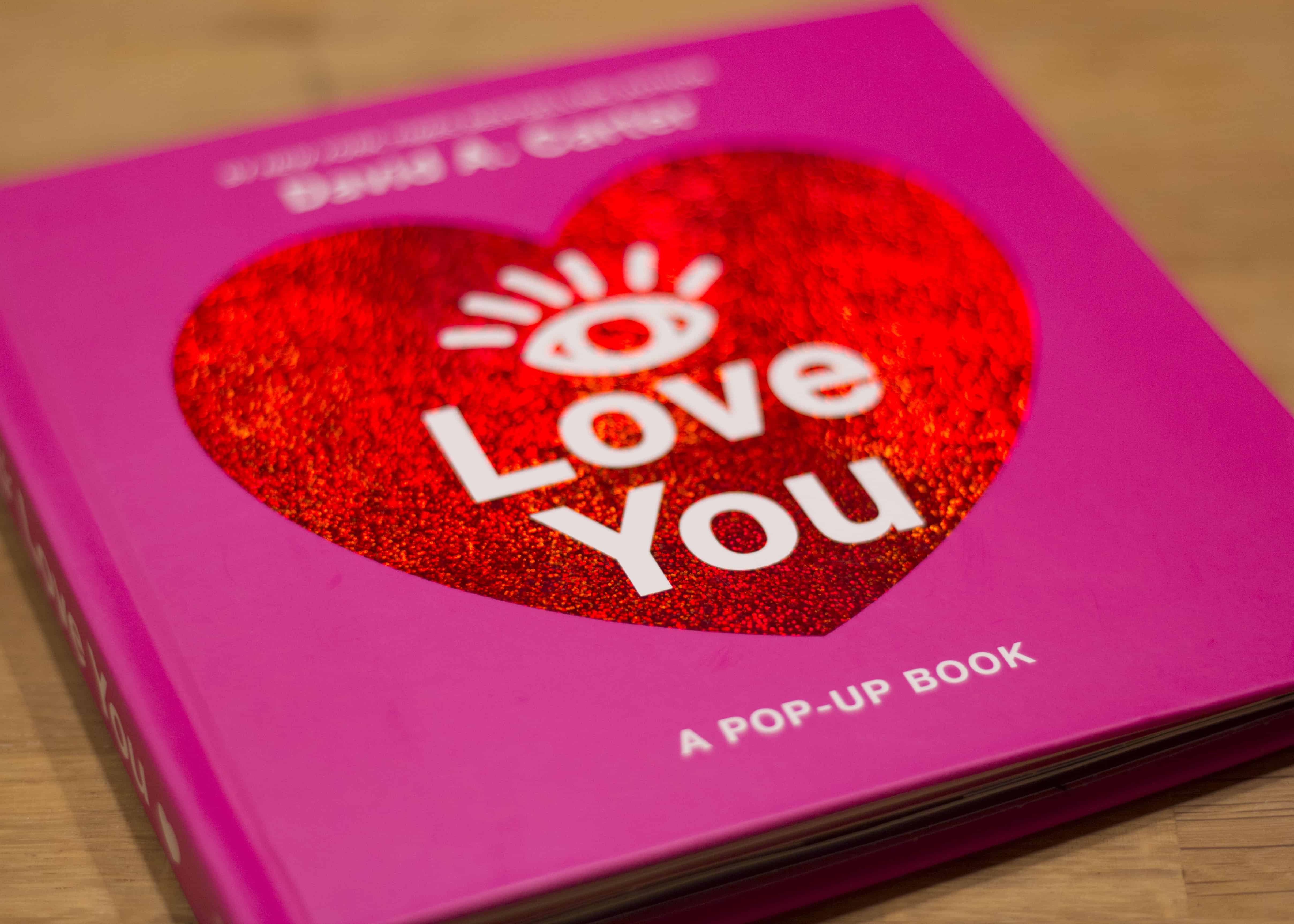 pop up i love you book