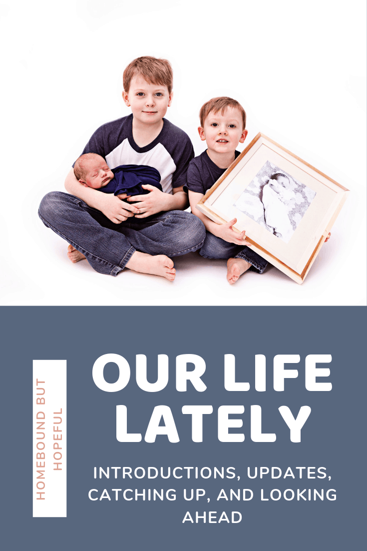 Life's been busy, and I've been quiet lately... Check out my latest post for introductions, updates, and a peek at what lies ahead! #ourlifelately #boymom #momblog #mommyblogger