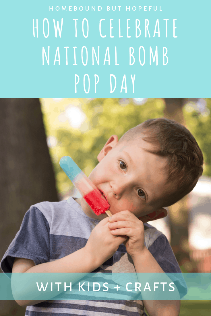 Did you know the last Thursday of June is National Bomb Pop Day?! Make it a special day for your kiddos with some treats and crafts inspired the sweet, icy treats! #bombpops #bombpop #summerfun #kidscrafts #summercrafts #redwhiteandblue #homepreschool #preschool #sensoryplay #play-doh