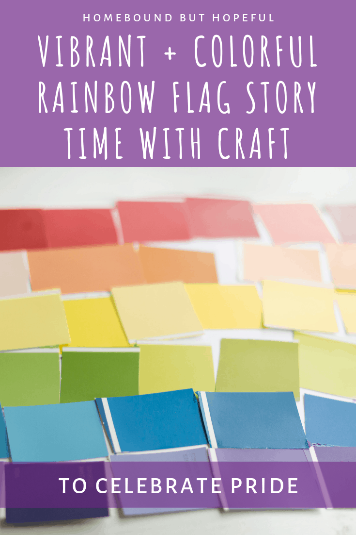 I strongly believe that we can raise a generation kinder than our own by talking about tolerance and diversity early and often. Check out this vibrant + colorful rainbow flag story time, to celebrate Pride with kids of all ages. #beyondthebook #kidscrafts #storytime #readaloud #ourflag #rainbowflag #gaypride #pride #loveislove #lovemakesafamily #celebratepride #raisekindkids #bekind #beanally