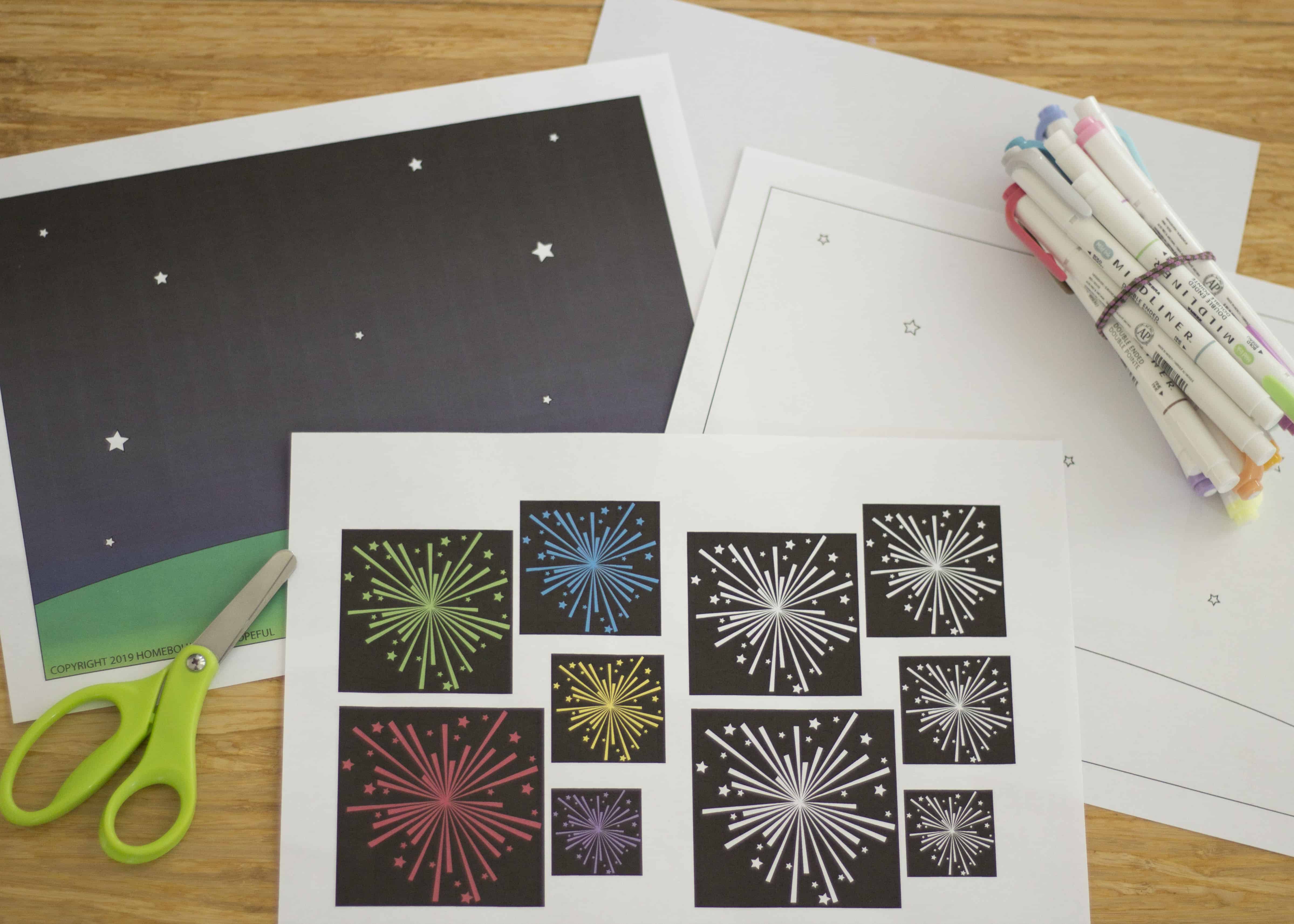 5 LITTLE FIREWORKS CRAFT SUPPLIES