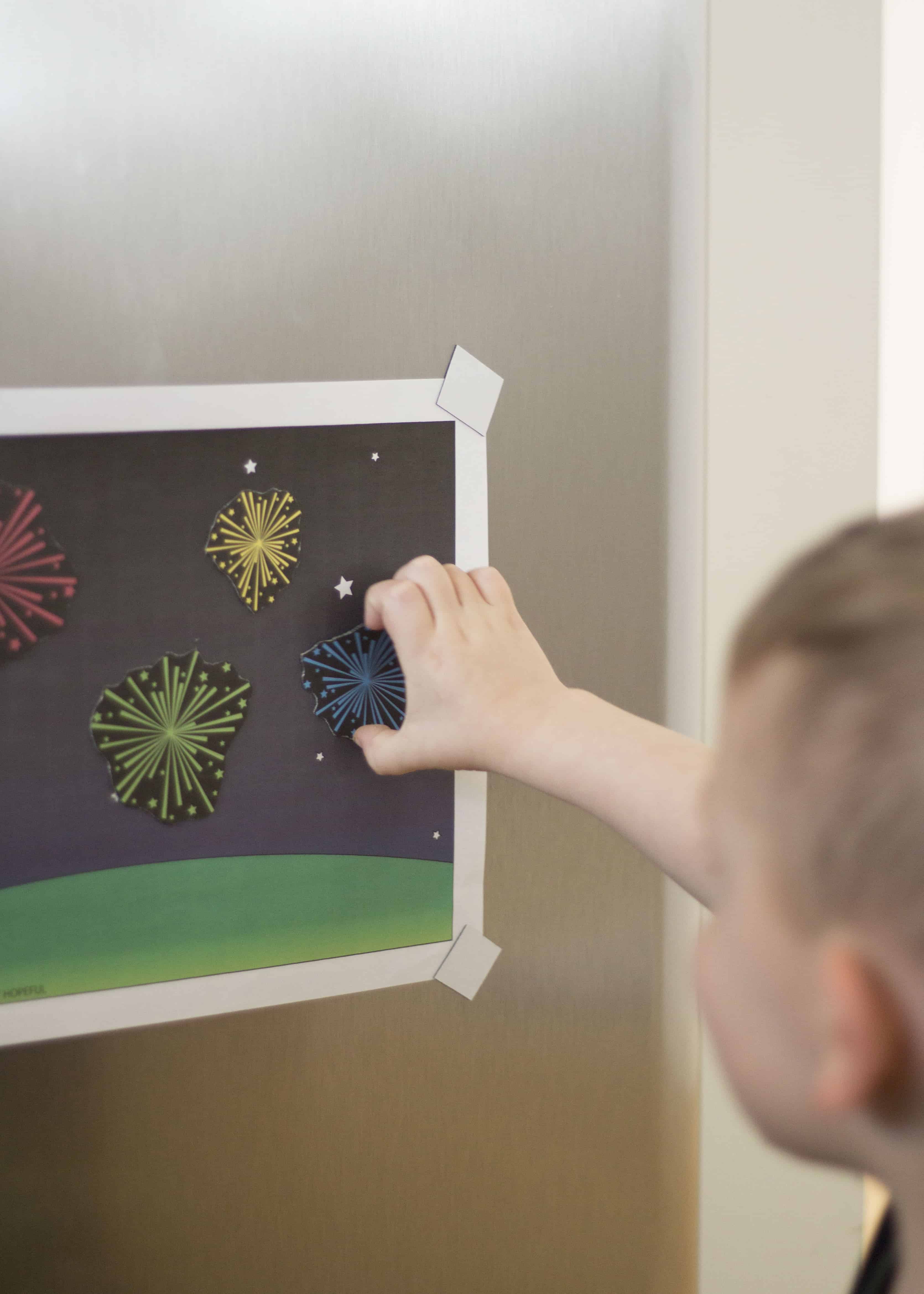 TODDLER COUNTING FIREWORKS