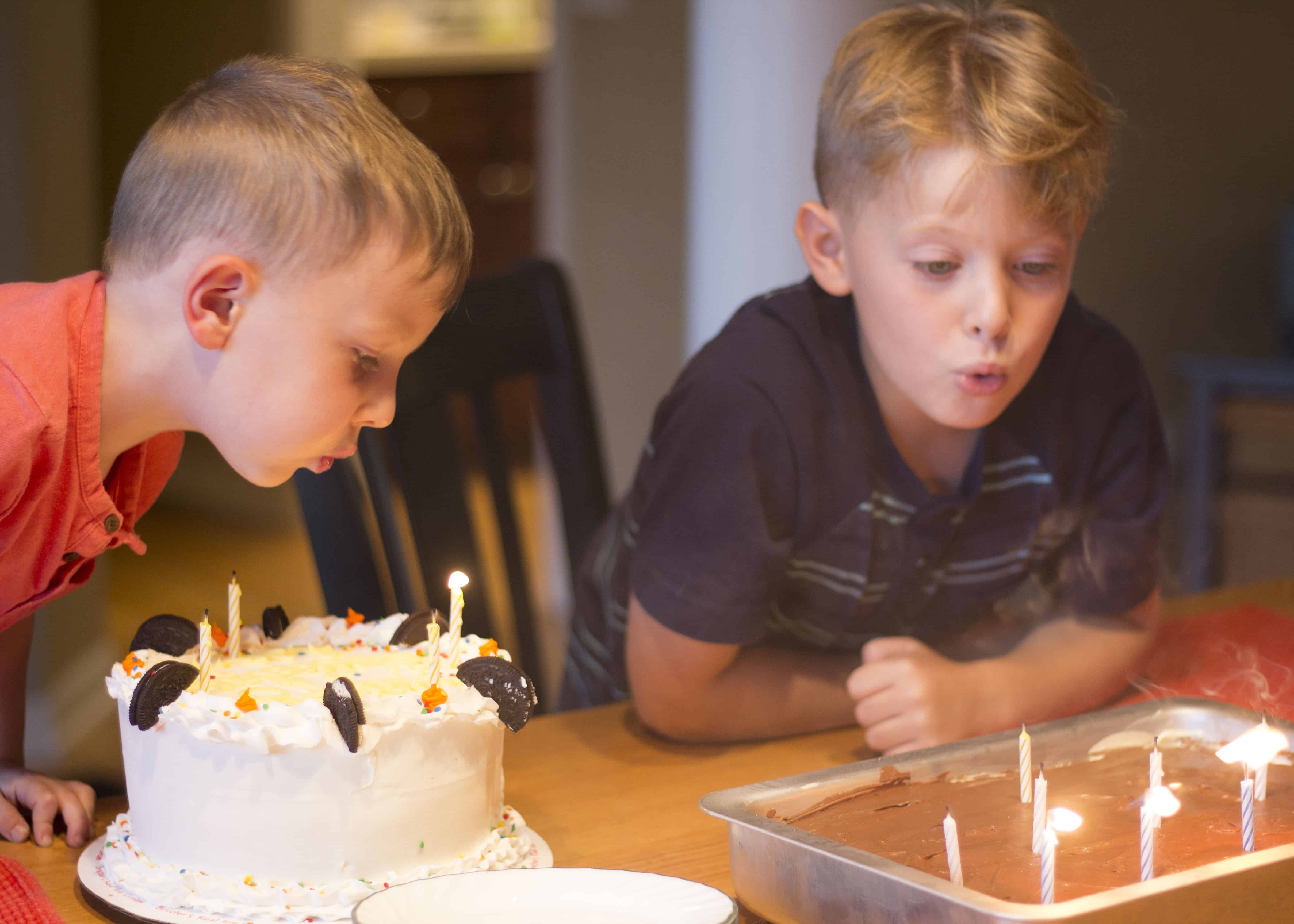 BLOWING OUT BIRTHDAY CANDLES