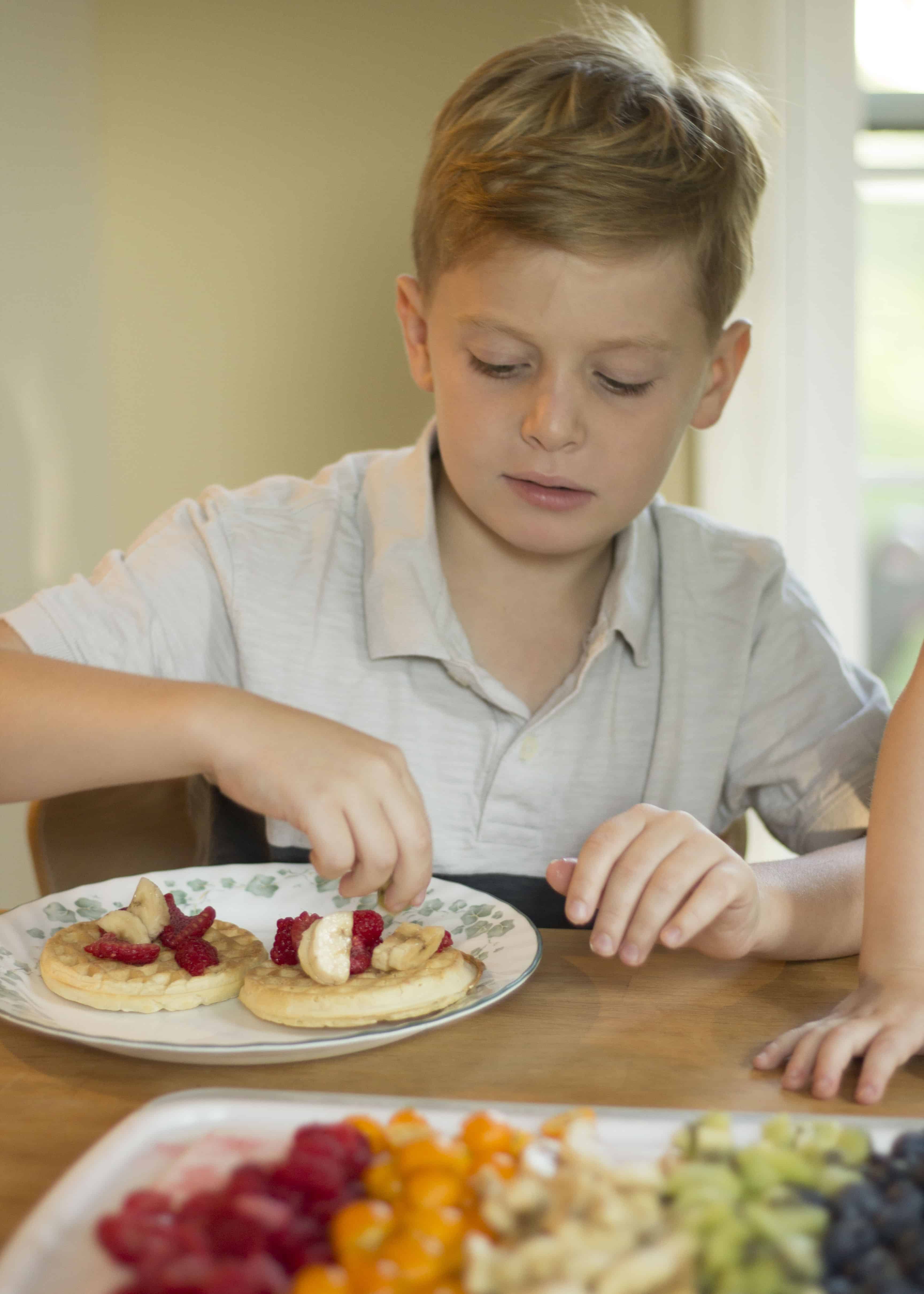 PREPARING WAFFLES