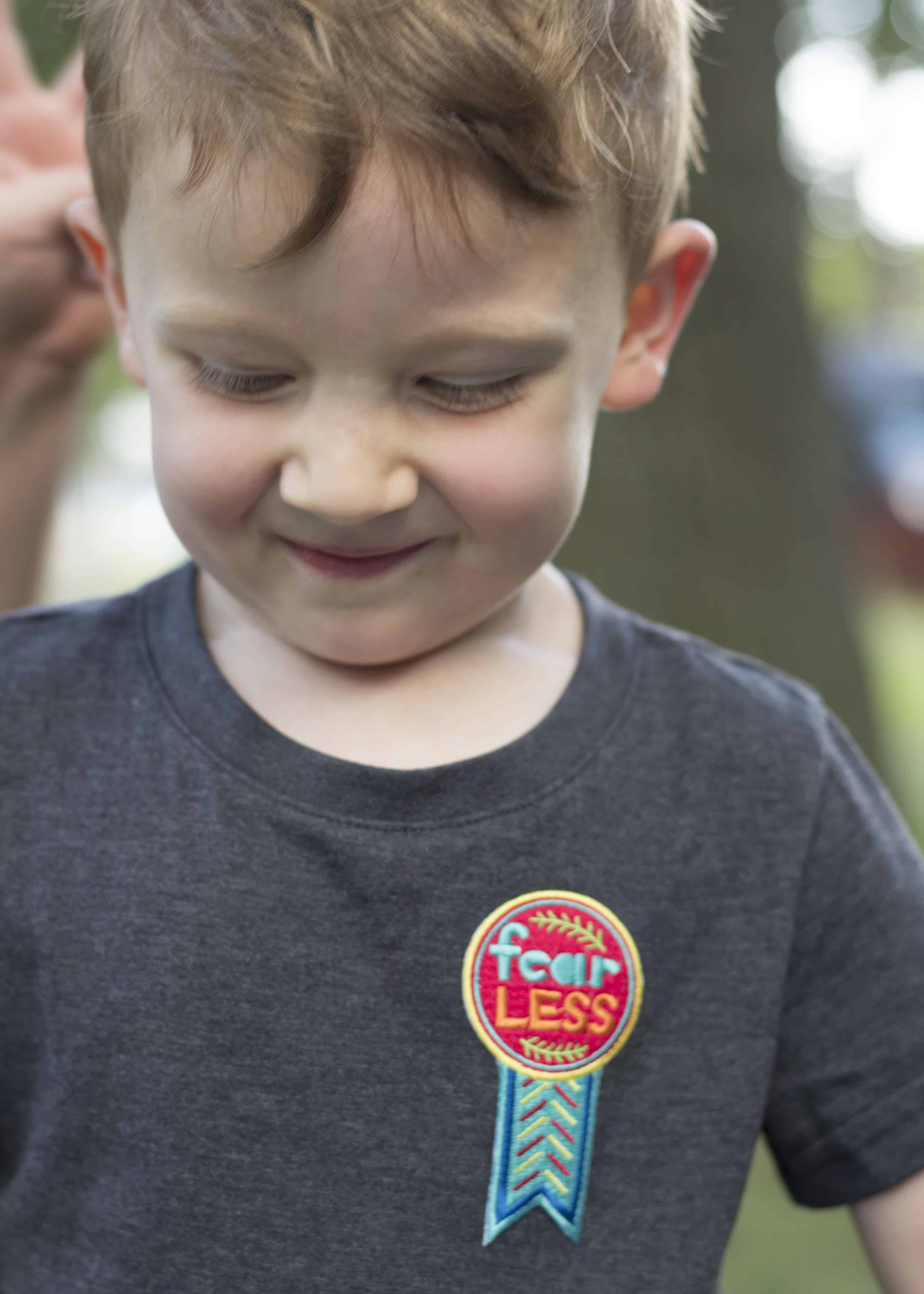 BOY WITH FEARLESS SHIRT