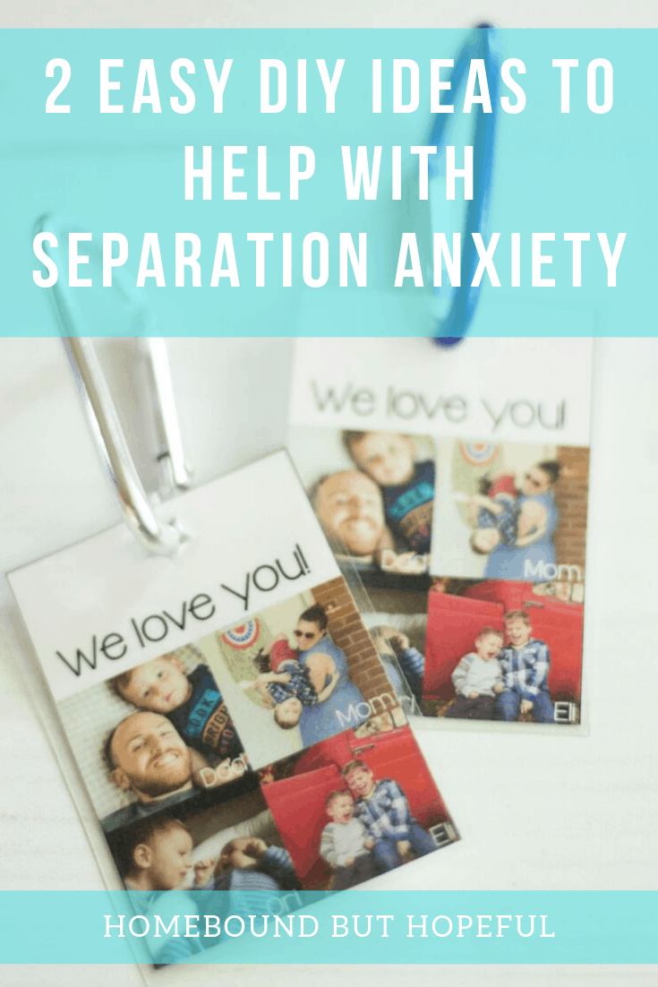 Separation anxiety can be tough on kids and parents. I put together 2 simple DIYs to help with separation anxiety when #thelittleone recently started pre-kindergarten. You won't want to miss these easy, helpful projects! #separationanxiety #toddlermom #craftymom #pinterestmom #backtoschool #momlife