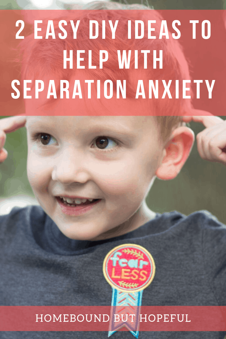 Separation anxiety can be tough on kids and parents. I put together 2 simple DIYs to help with separation anxiety when #thelittleone recently started pre-kindergarten. You won't want to miss these easy, helpful projects! #separationanxiety #toddlermom #craftymom #pinterestmom #backtoschool #momlife