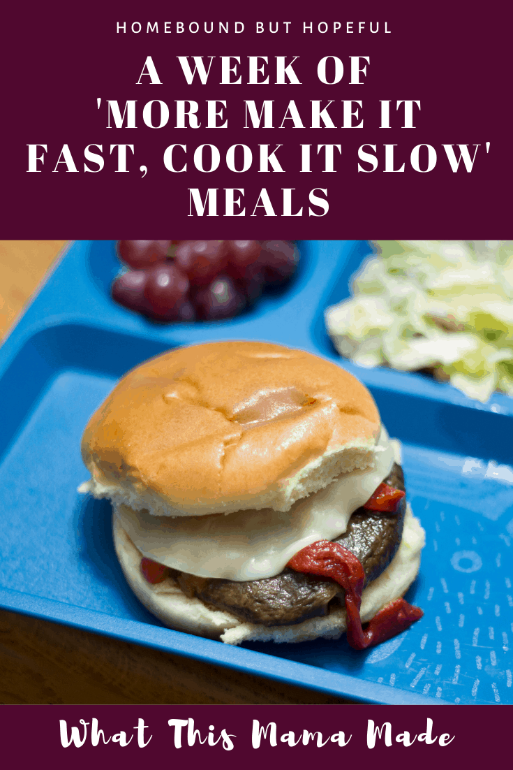 Without a slow cooker, I'm not sure my family would ever eat a home cooked dinner! Check out my most recent week of family dinners, chosen from the 'More Make It Fast, Cook It Slow' cookbook! #mealplan #familydinner #dinnertime #crockpot #homecooking