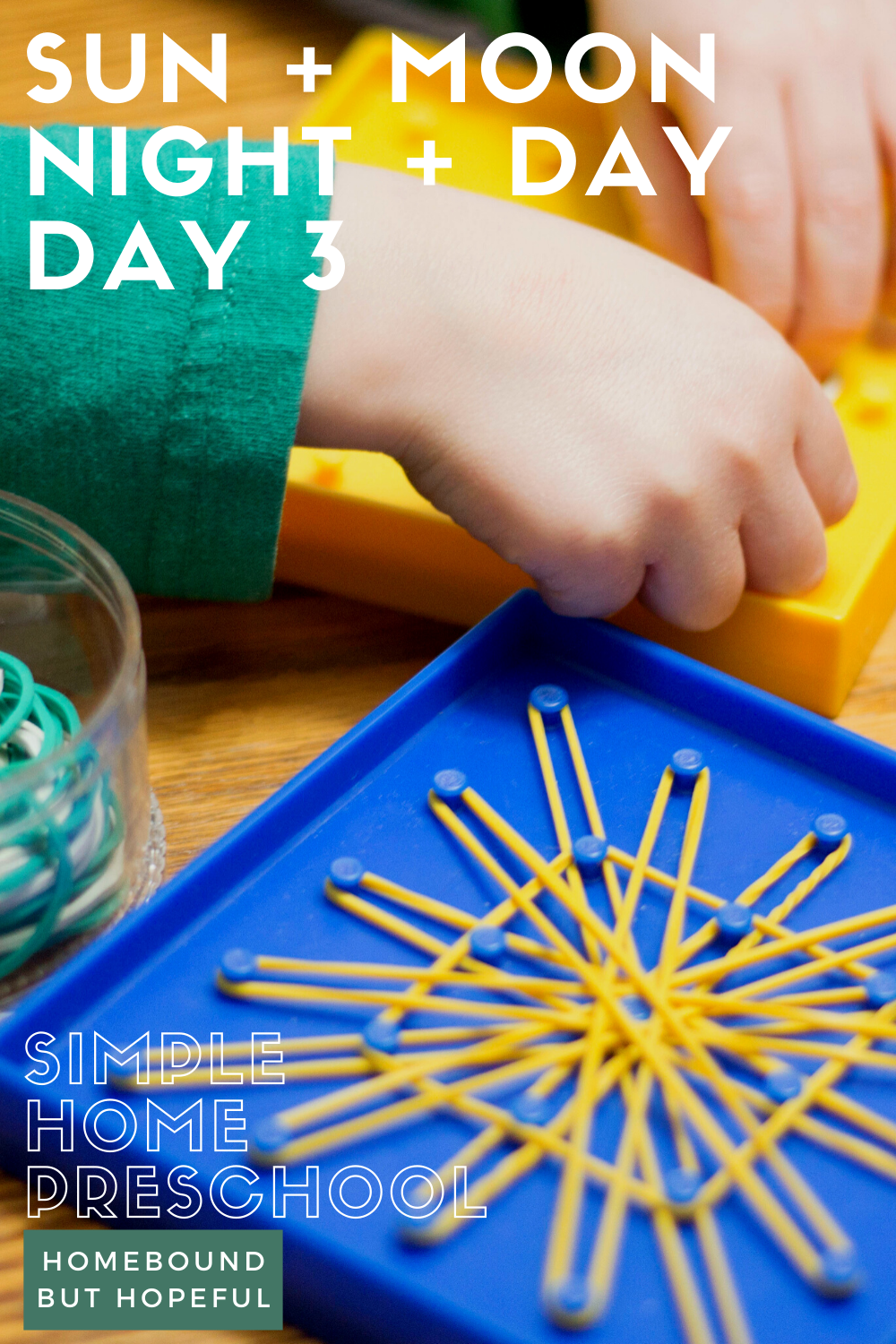 Don't miss all the hands-on fun we had learning about daytime during our home preschool! #homeschool #totschool #handsonlearning