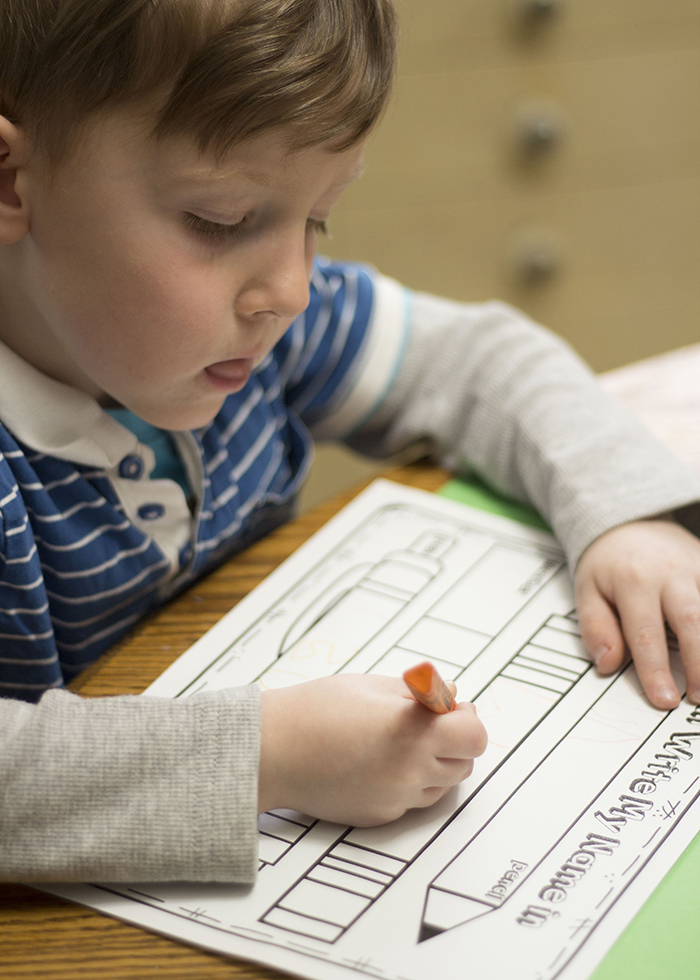 PRESCHOOL WRITING PRACTICE