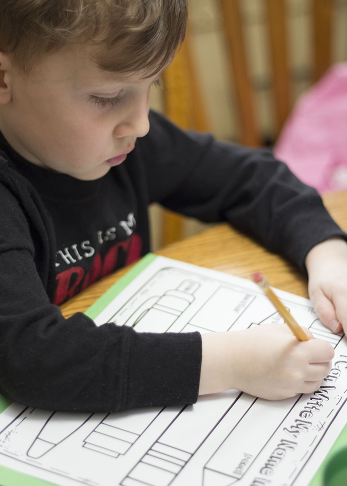 PRESCHOOL WRITING PRACTICE