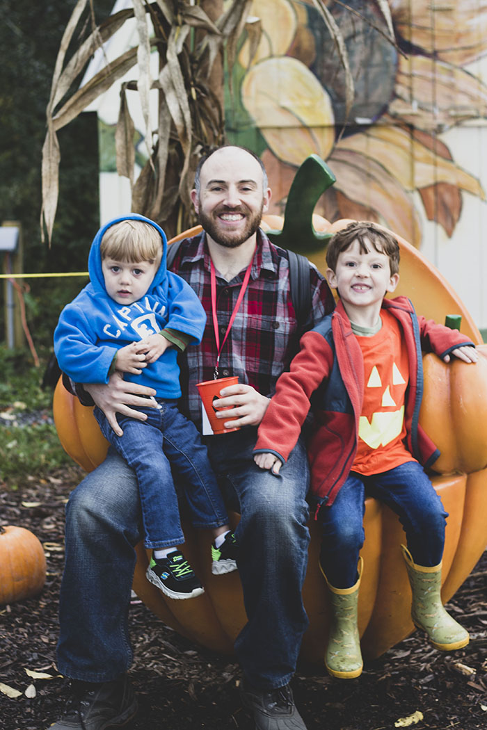 family at halloweenfest