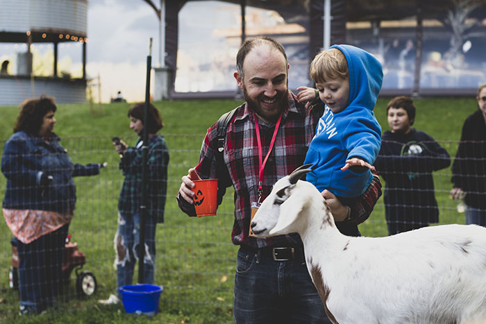 petting goat